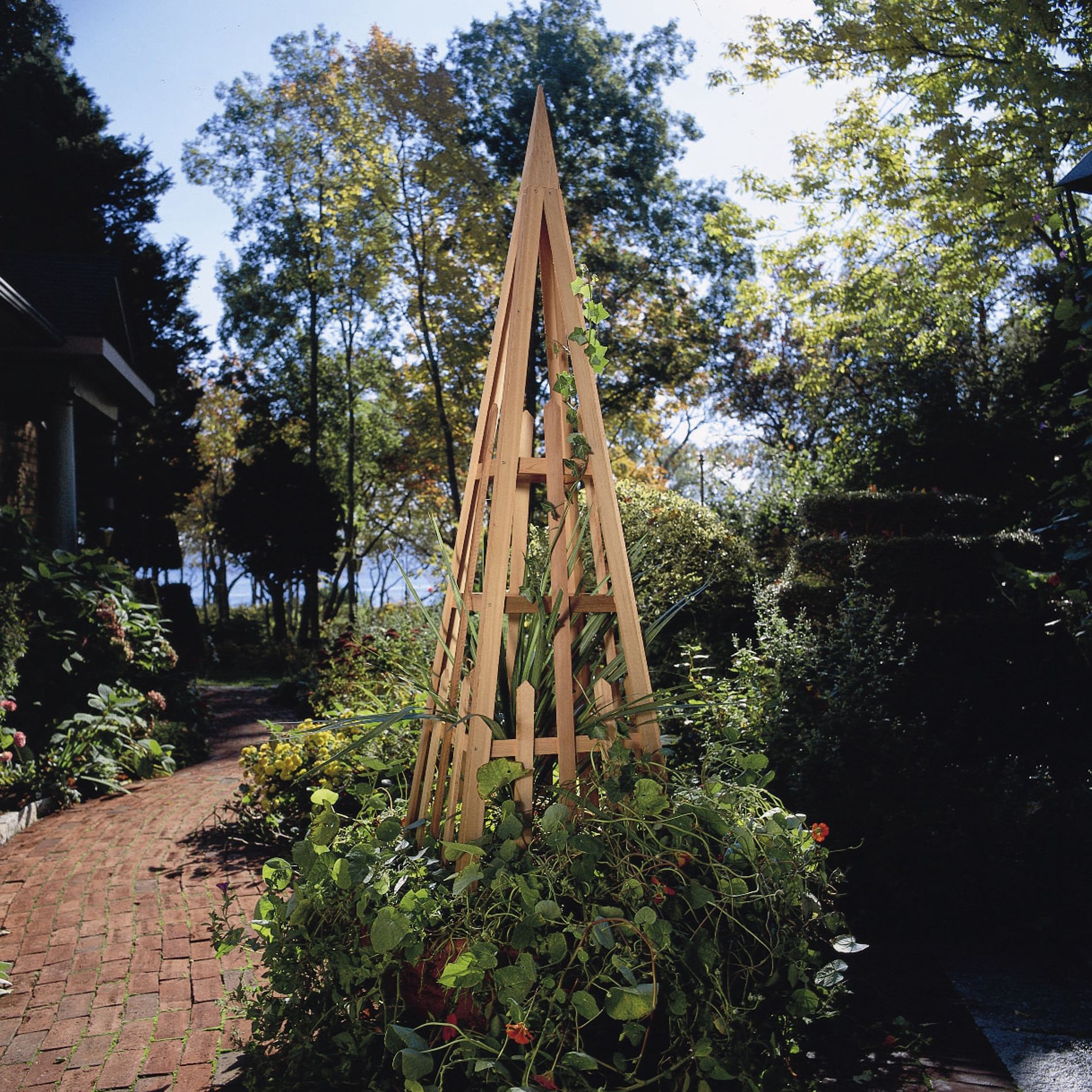 Rustic Natural Cedar Obelisk at Sears.com