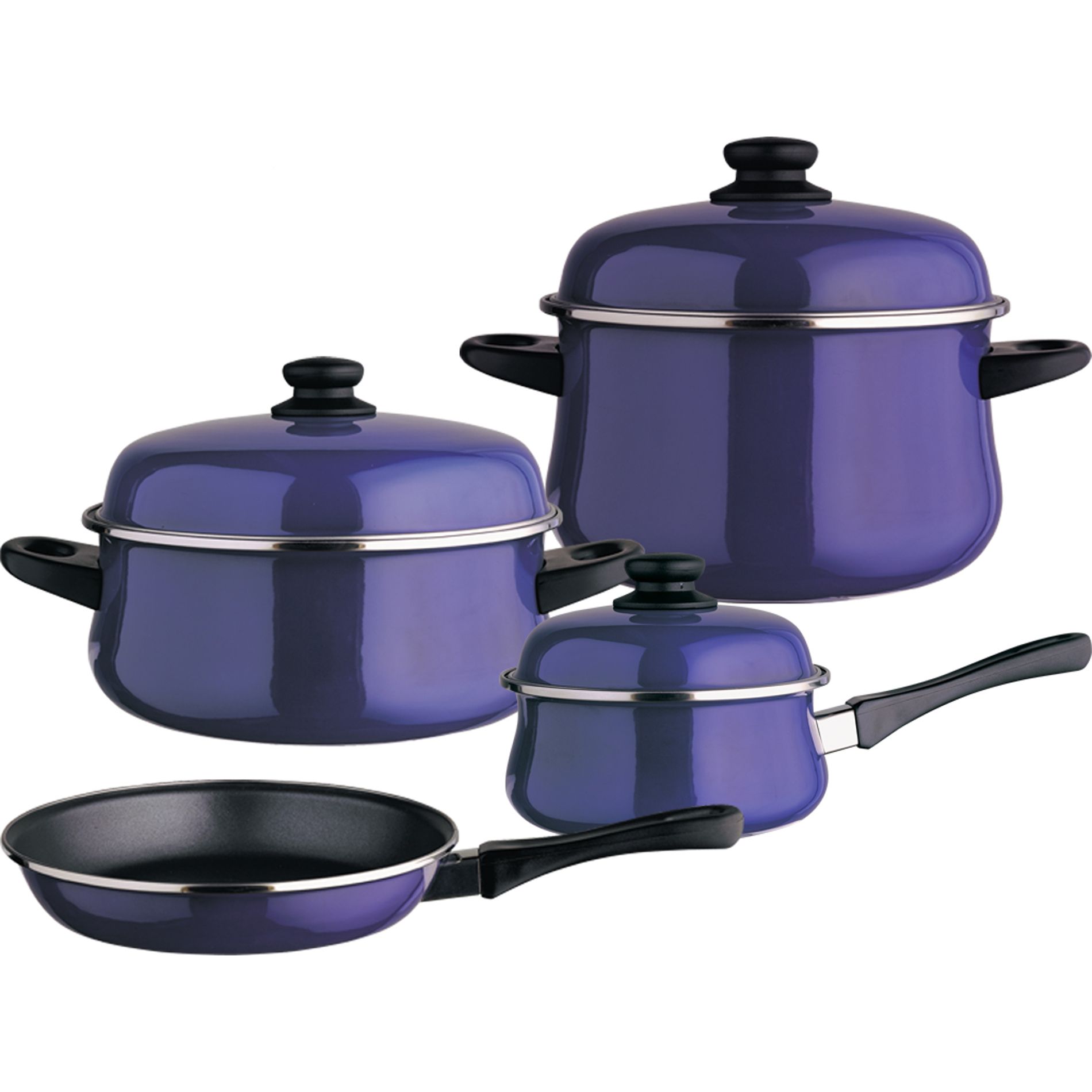 Magefesa Classic Danubio Enamel On Steel 7 Pieces  Cookware Set