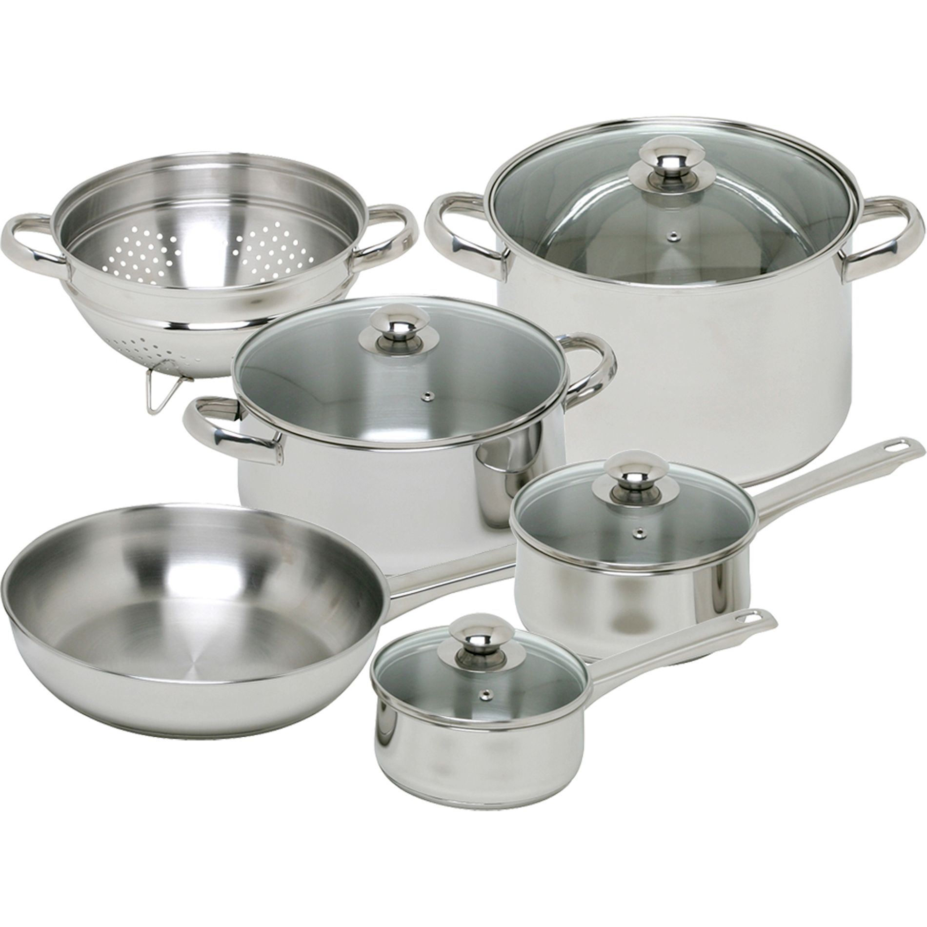 Magefesa Vesta Stainless Steel 10 Piece  Cookware Set