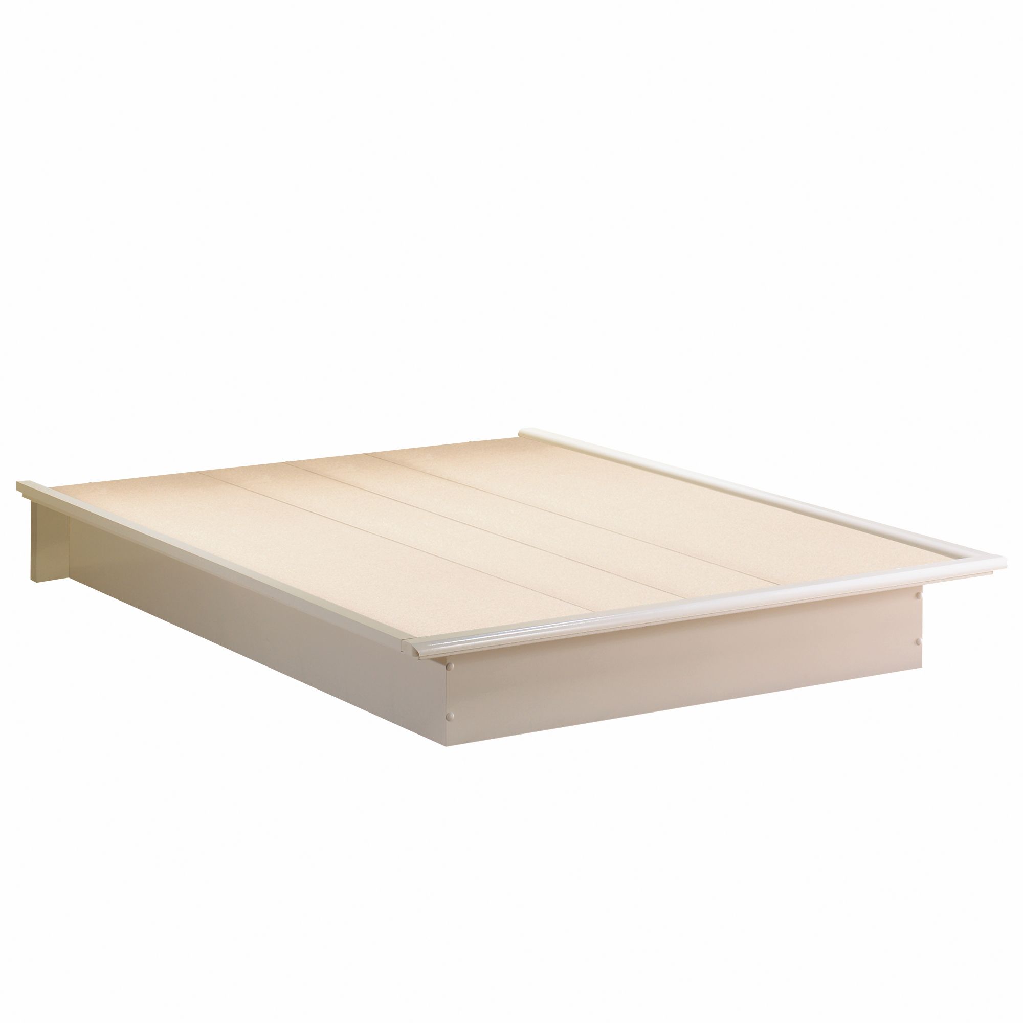 White Queen Platform Bed Frame 2000 x 2000