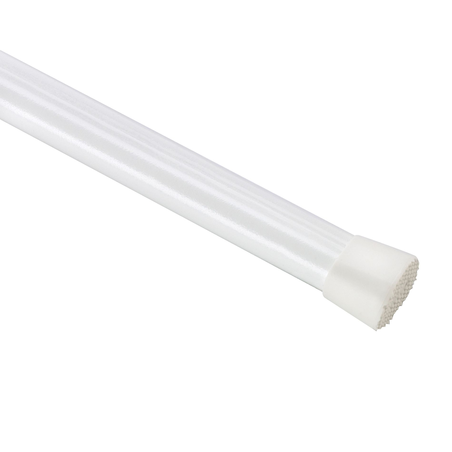 Essential Home Oval Spring Tension Rod, White Home Home Decor