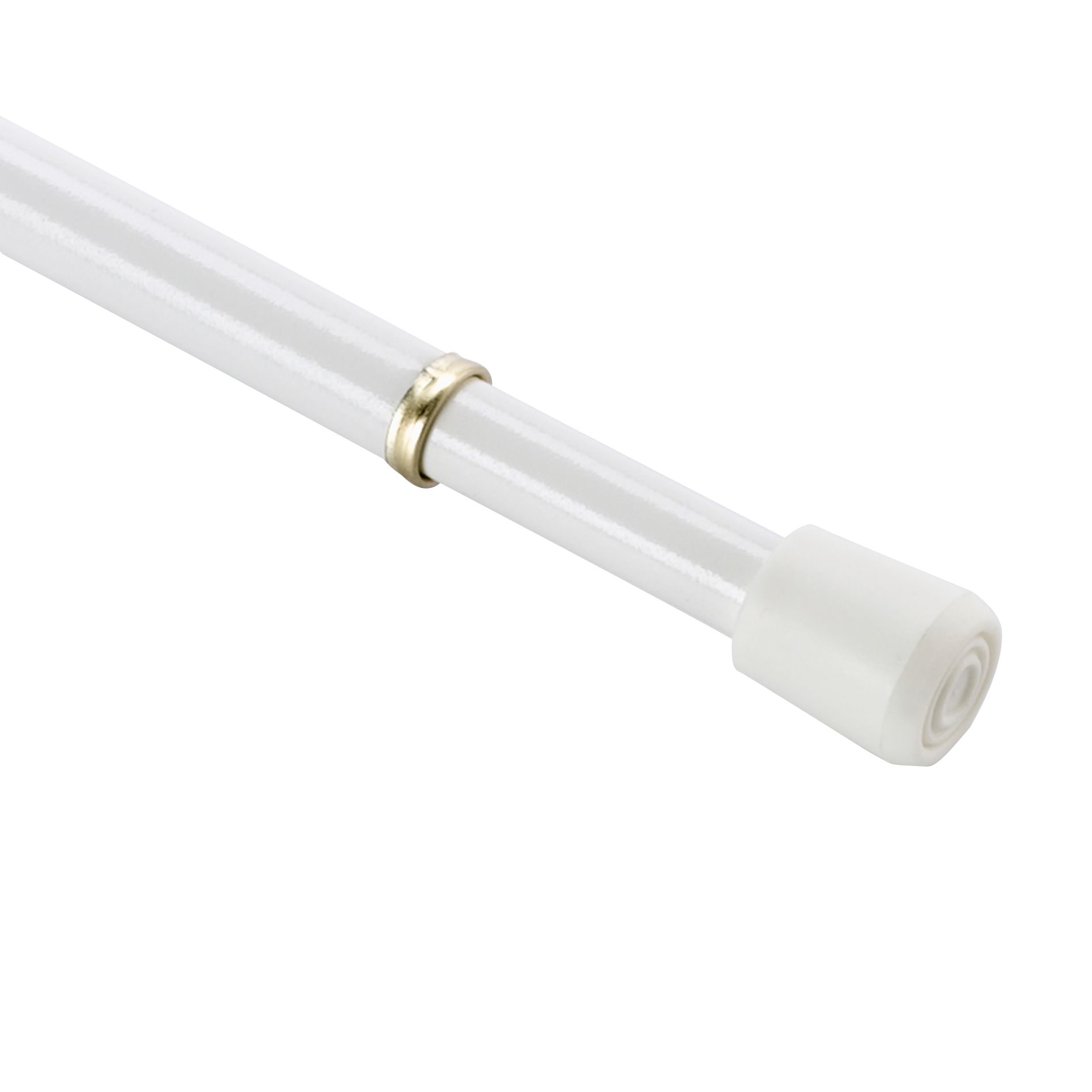 Essential Home Oval Spring Tension Rod, White Home Home Decor Window Treatments & Hardware