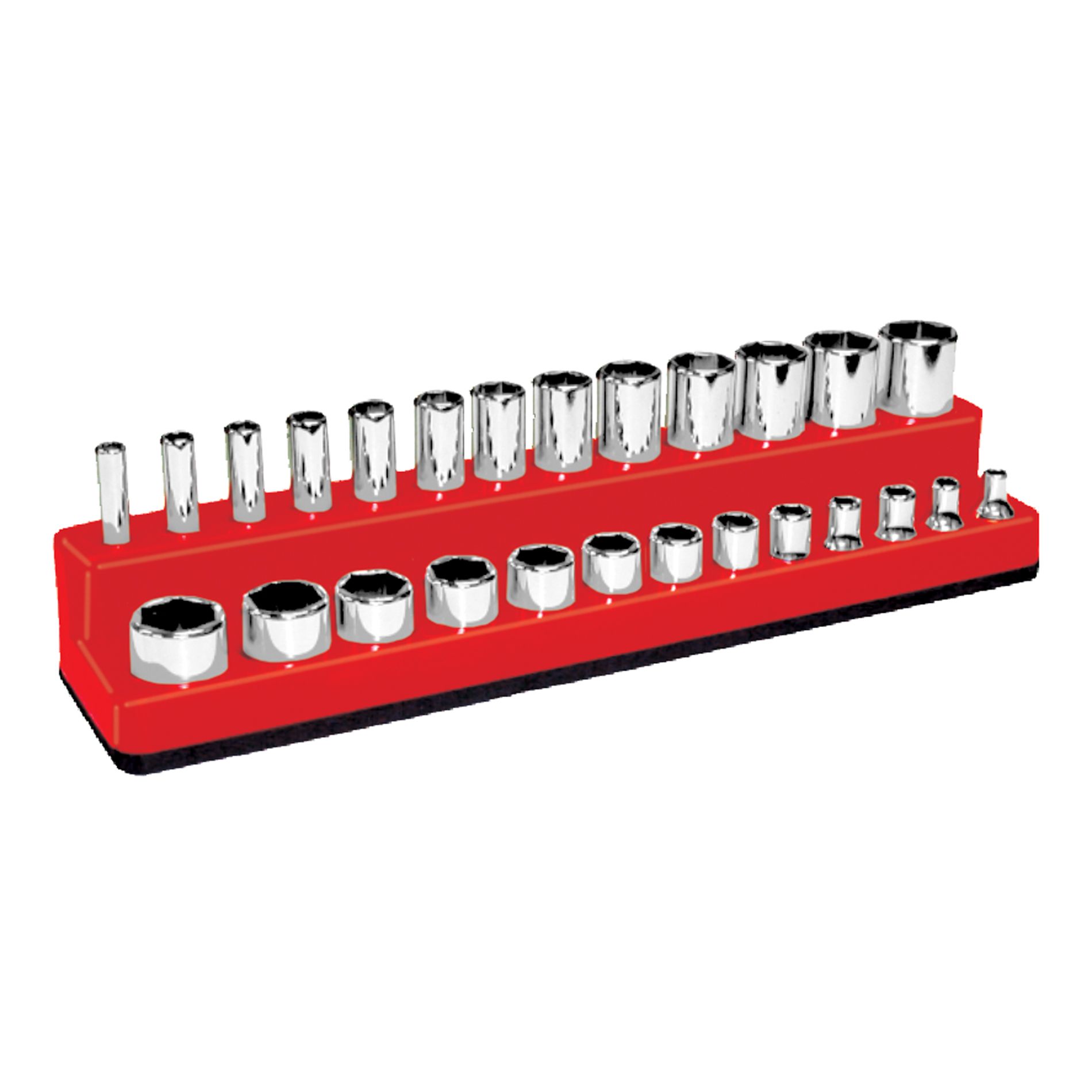 Mechanics Time Savers 1/4 dr. Shallow/Deep Magna Caddy - Red