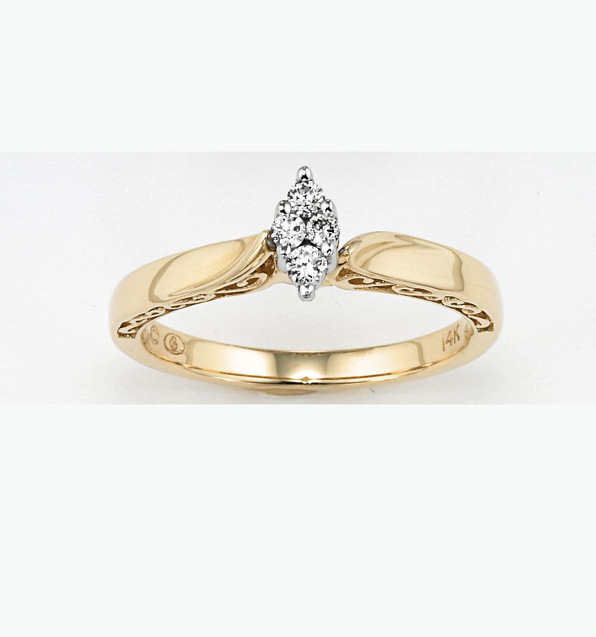 Orange Blossom 1/10 cttw Miracle Marquise Diamond Ring at Kmart.com