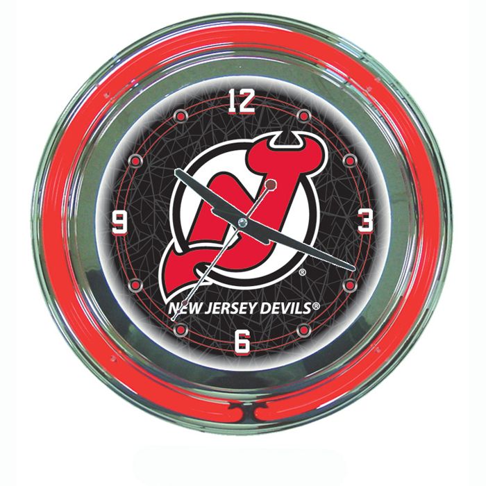 Trademark NHL New Jersey Devils Neon Clock - 14 inch Diameter at Kmart.com