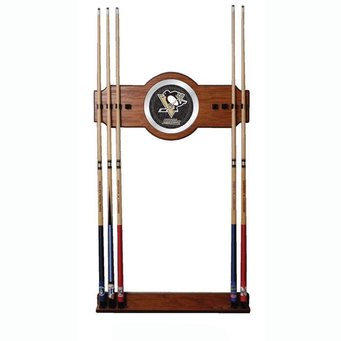 Trademark NHL Pittsburgh Penguins 2 piece Wood and Mirror Wall Cue Rack at Kmart.com