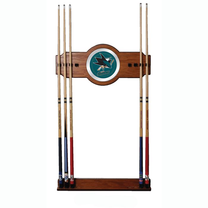 Trademark NHL San Jose Sharks 2 piece Wood and Mirror Wall Cue Rack at Kmart.com