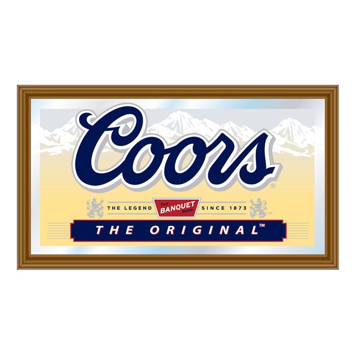 Trademark Coors Banquet Wood Framed Mirror BIG 15 x 26 inch at Kmart.com