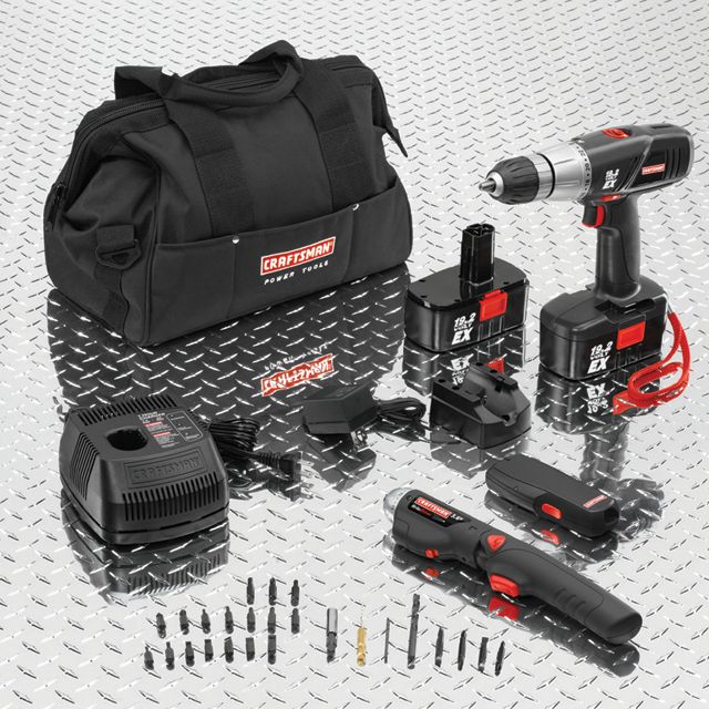 Craftsman 19.2 volt Cordless EX Drill/Driver Combo Kit with Screwdriver
