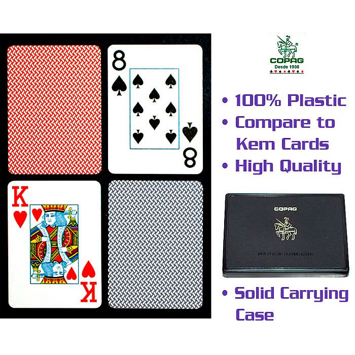Copag Poker Size JUMBO Index - Blue*Red Export Setup-2 Decks at Kmart.com