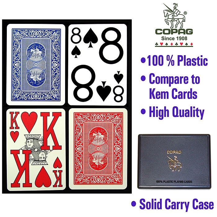 Copag Poker Size Magnum Index - Blue*Red Setup-2 Decks at Kmart.com