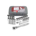 24 pc. Metric 1/2 in. Drive Socket Wrench Set