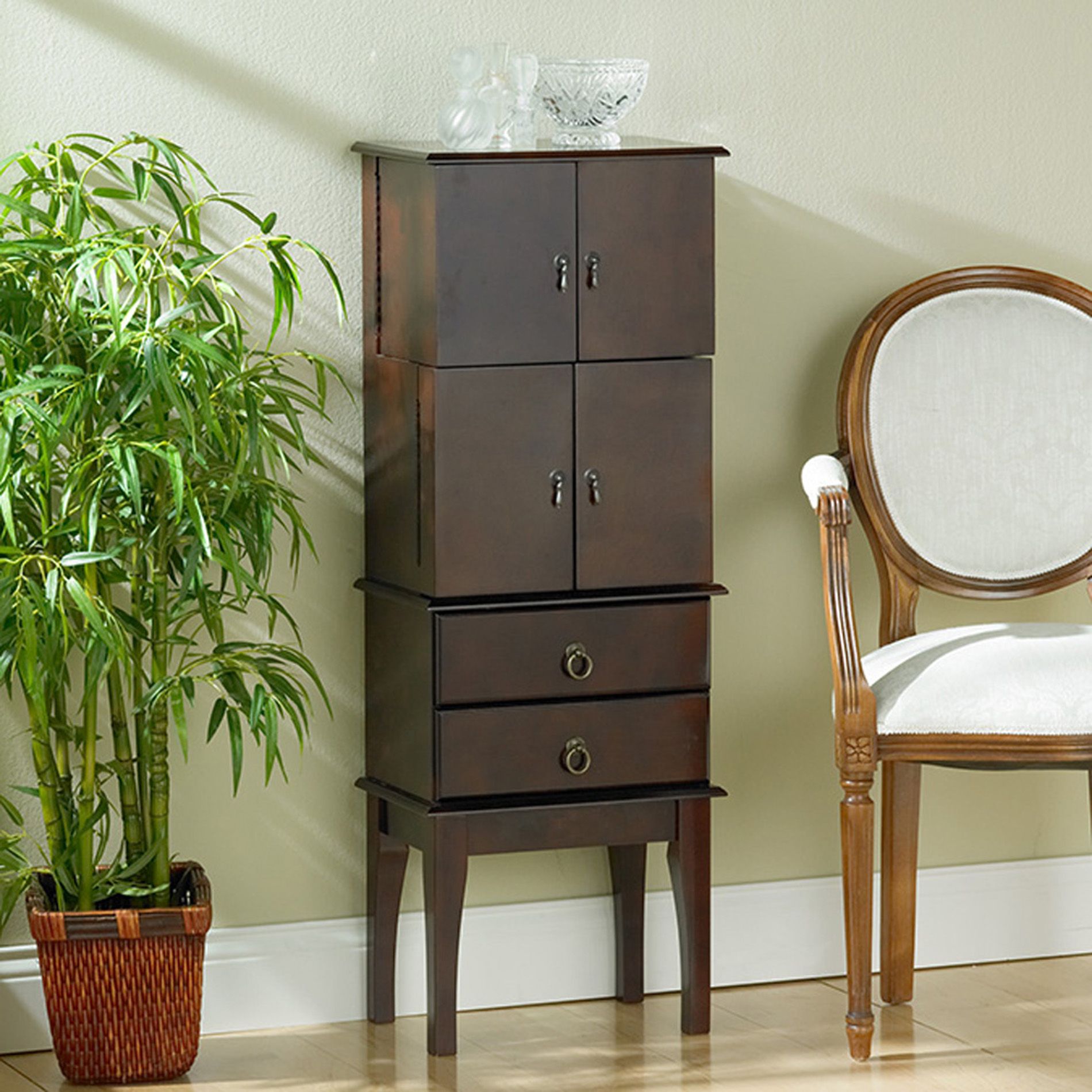 Southern Enterprises Cherry Jewelry Armoire at Kmart.com