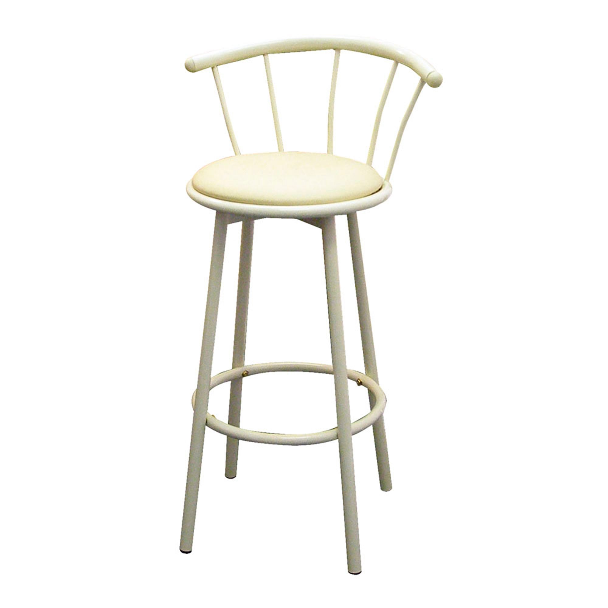 Ore Set of 2 Swivel Bar Stool - Ivory