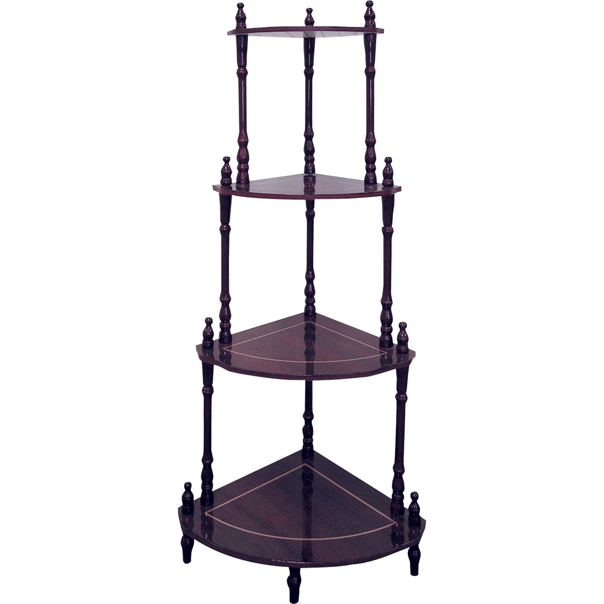 Ore Cherry 4-Tier Corner Stand - Furniture & Mattresses - Accent ...
