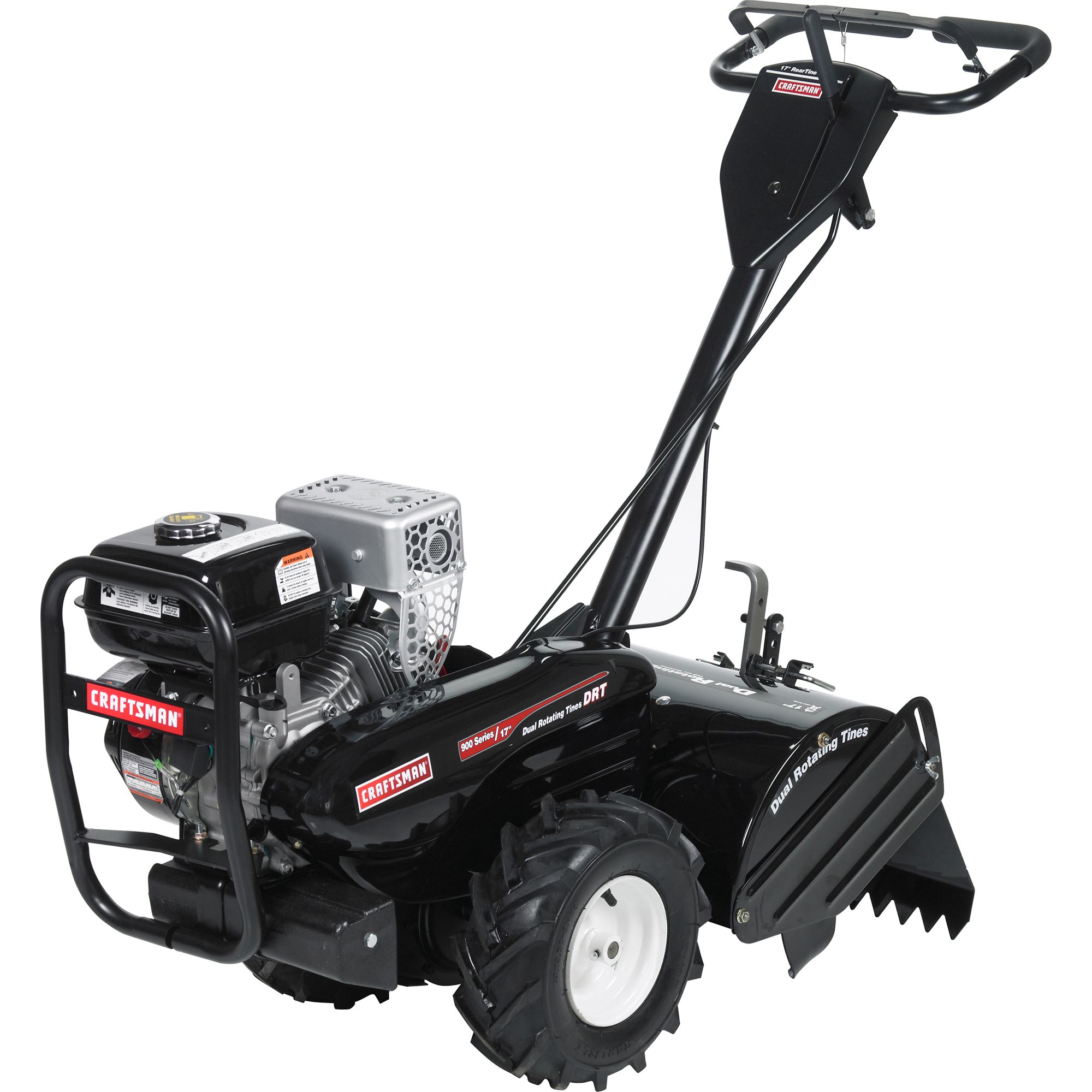 Craftsman 17 In Dual Rear Tine Tiller Lawn And Garden Tillers