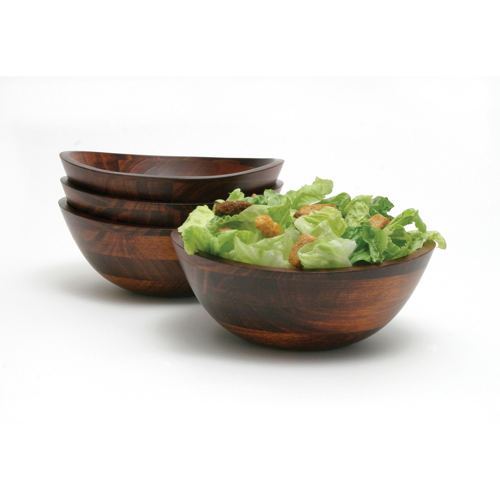 Lipper International Cherry 4-Piece Wavy Rim Bowl Set