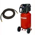 20 Gallon Portable Vertical Air Compressor with Hose and 9PC Accessory Kit