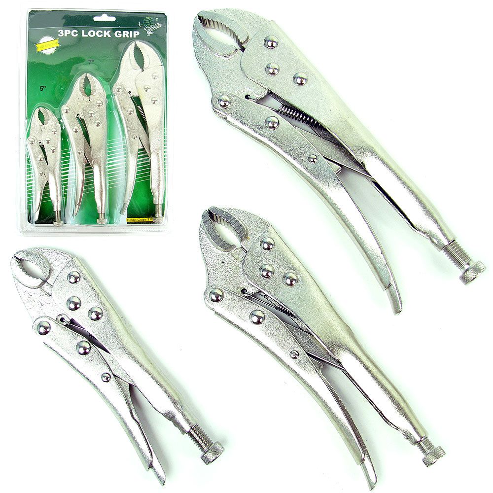 Trademark Tools 3 Piece Professional Quality Lock Grip Set at Sears.com