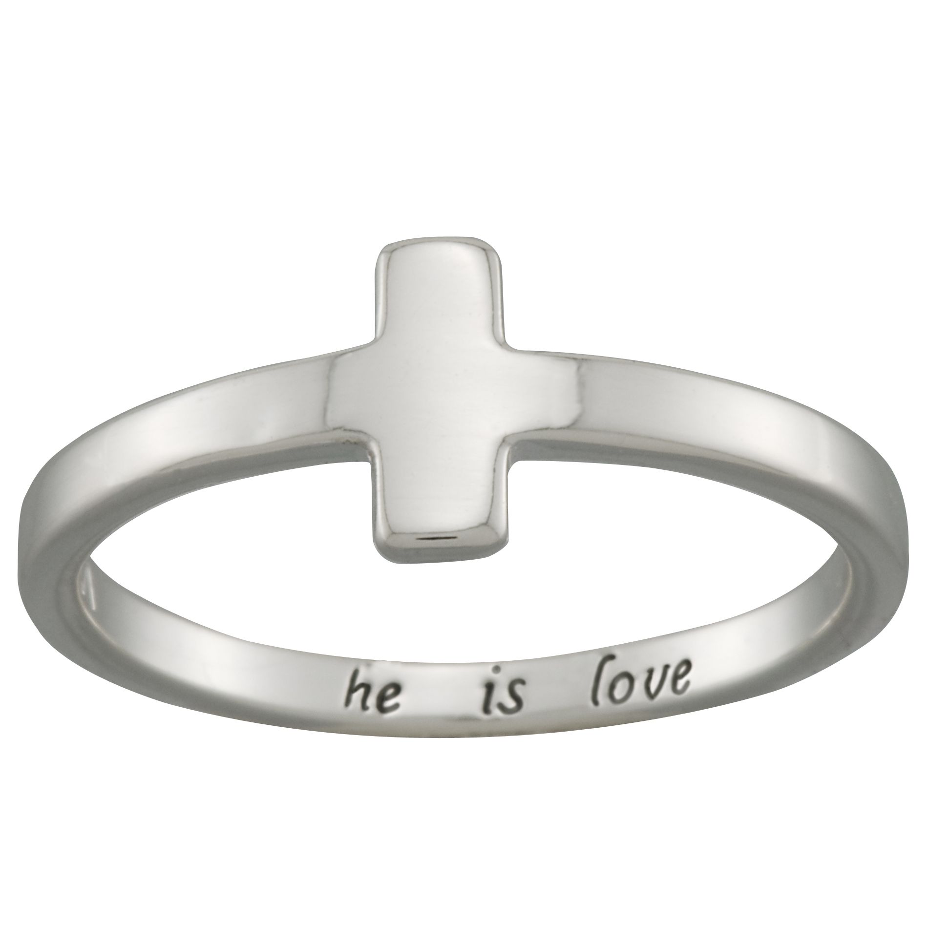 Sterling Silver Cross Ring - Size 8 at Kmart.com