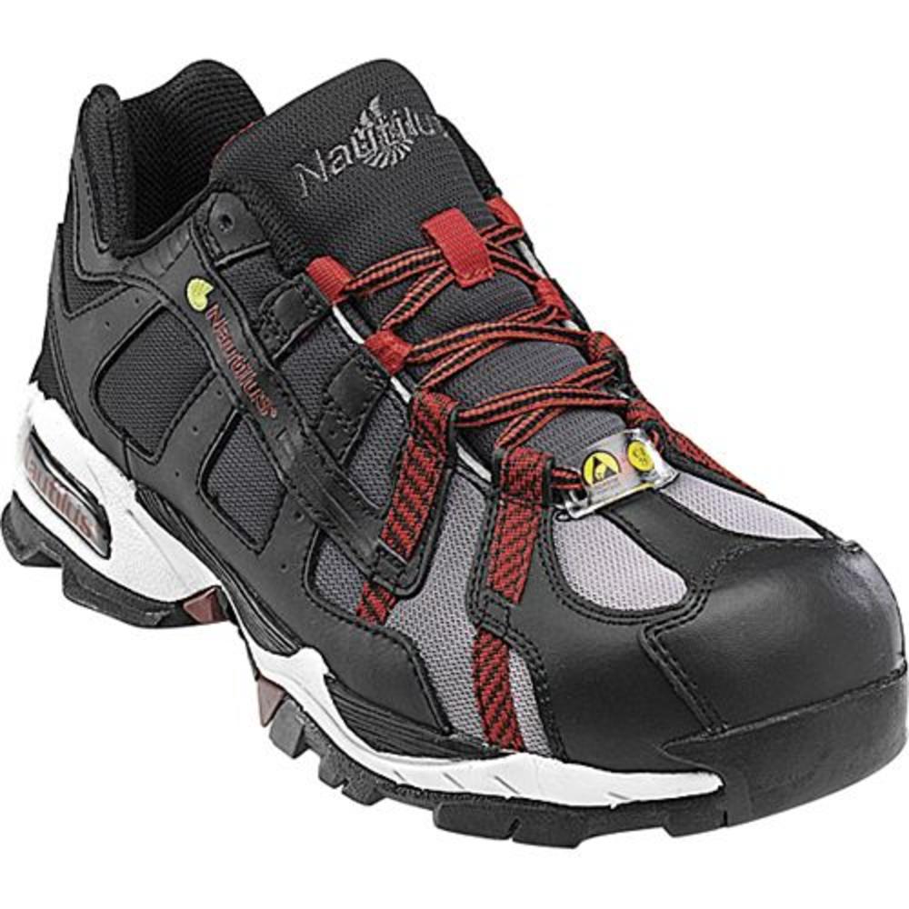 Men's N1317 Alloy Lite Safety Toe ESD Work Athletic Shoe Black - Wide Widths Available