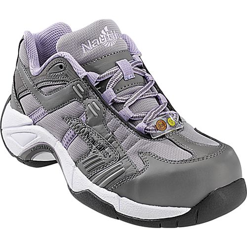 Women's Work Shoes Steel Toe Athletic Grey/Lavender 01450