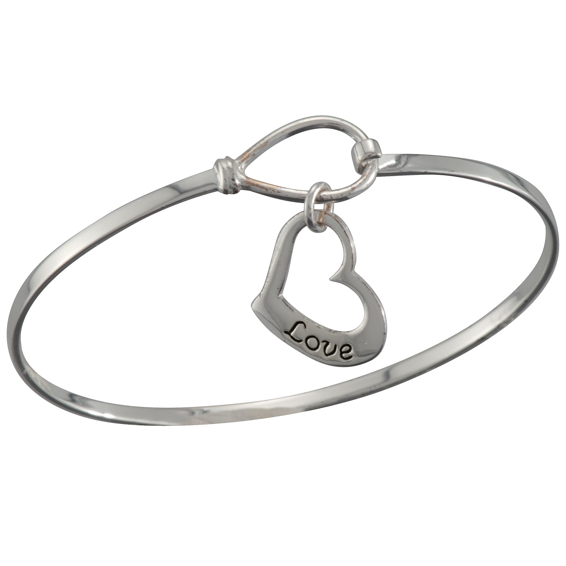 Love Heart Bangle. Sterling Silver at Kmart.com