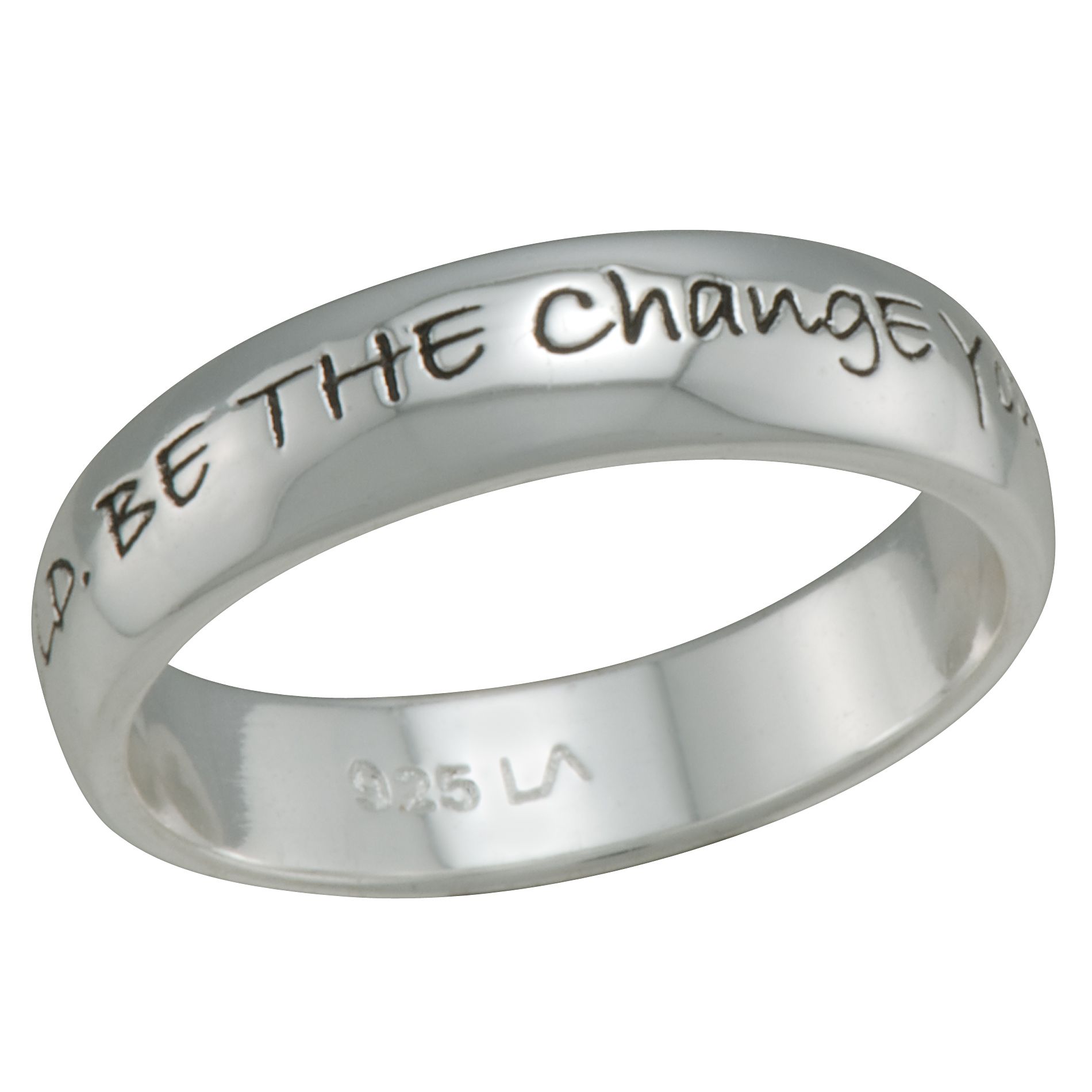 Be the Change Ring in Sterling Silver_in Size 8
