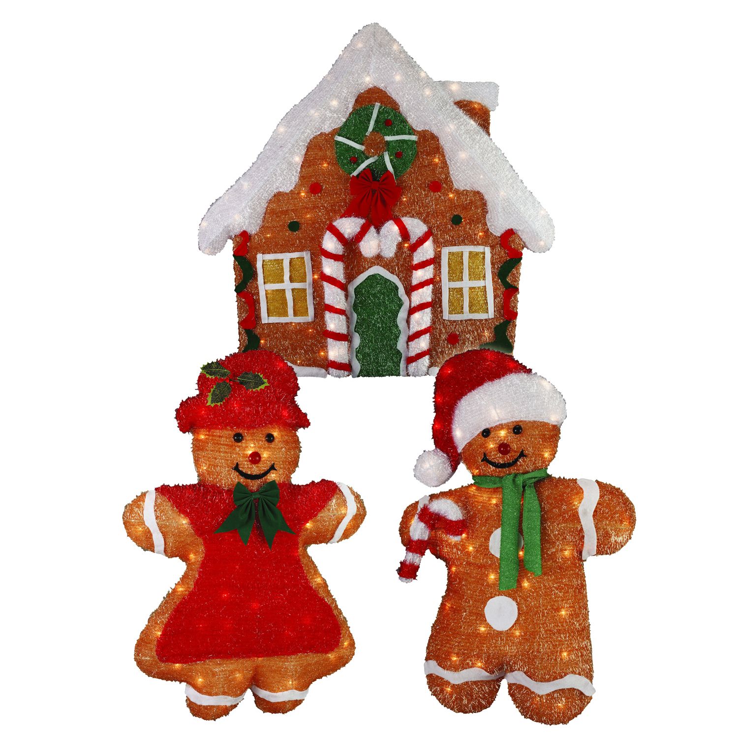 36in. 2D Chenille Gingerbread House Set at Kmart.com