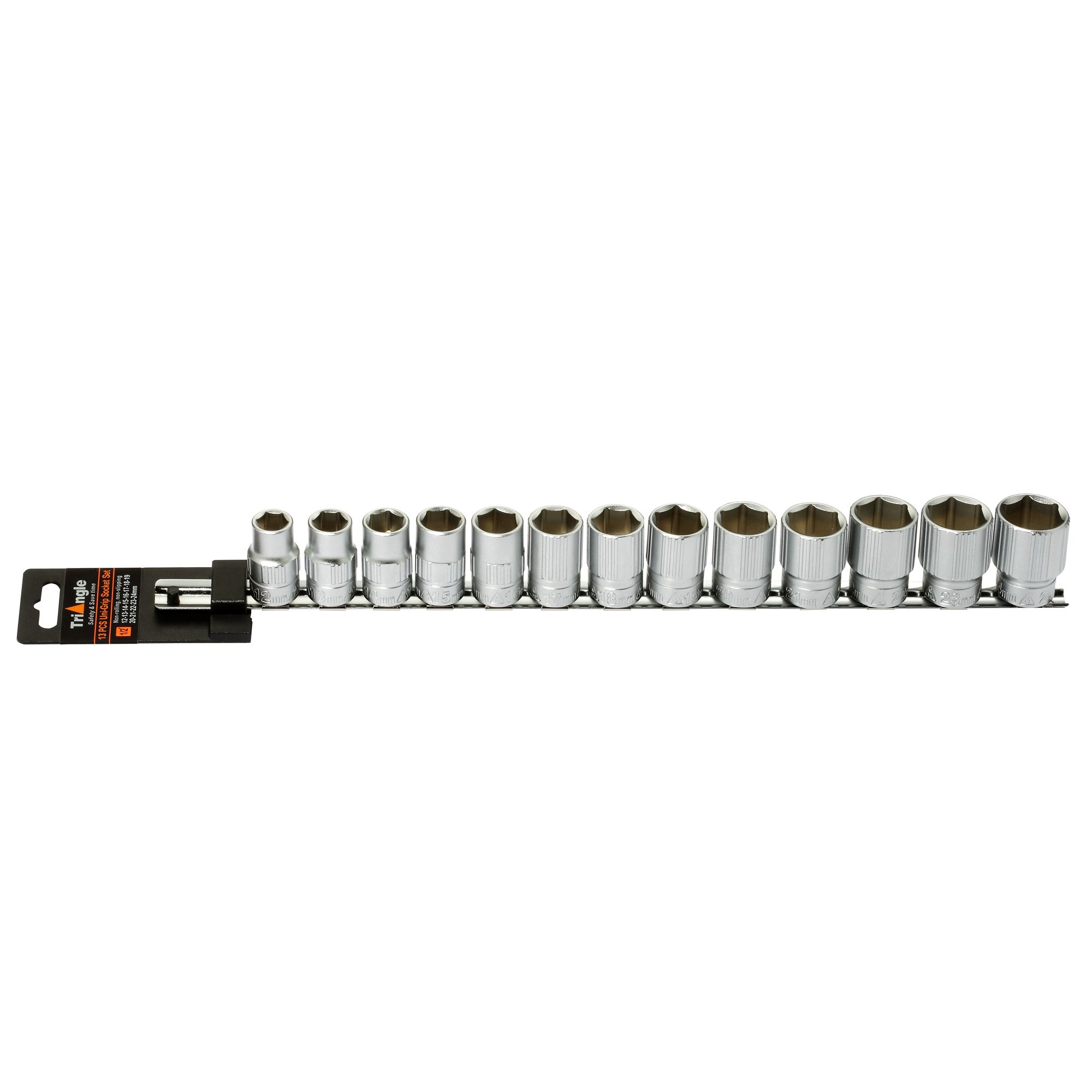 13 pc. Uni-Grip Metric Socket Set, 1/2 in. Drive                                                                                 at mygofer.com