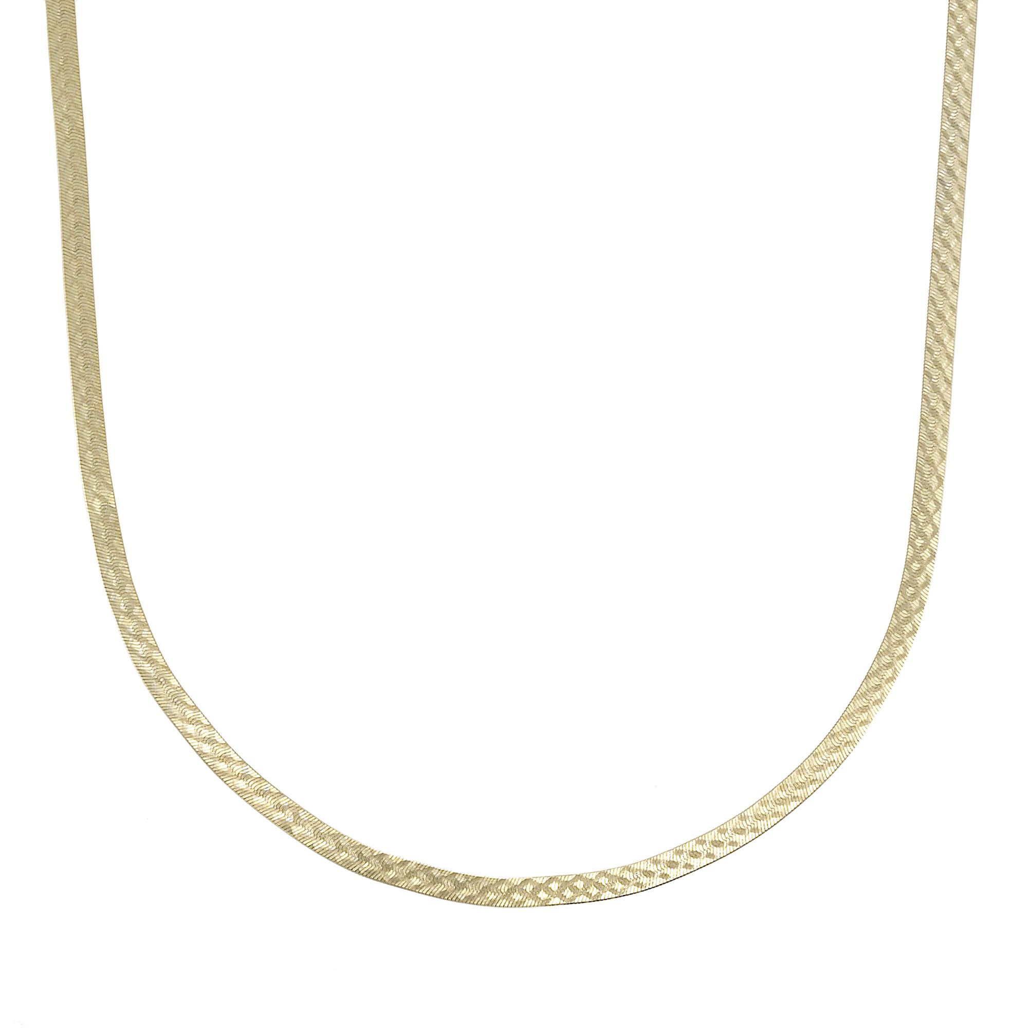 24k Gold over Sterling Silver Glitz Herringbone  Anklet at Sears.com