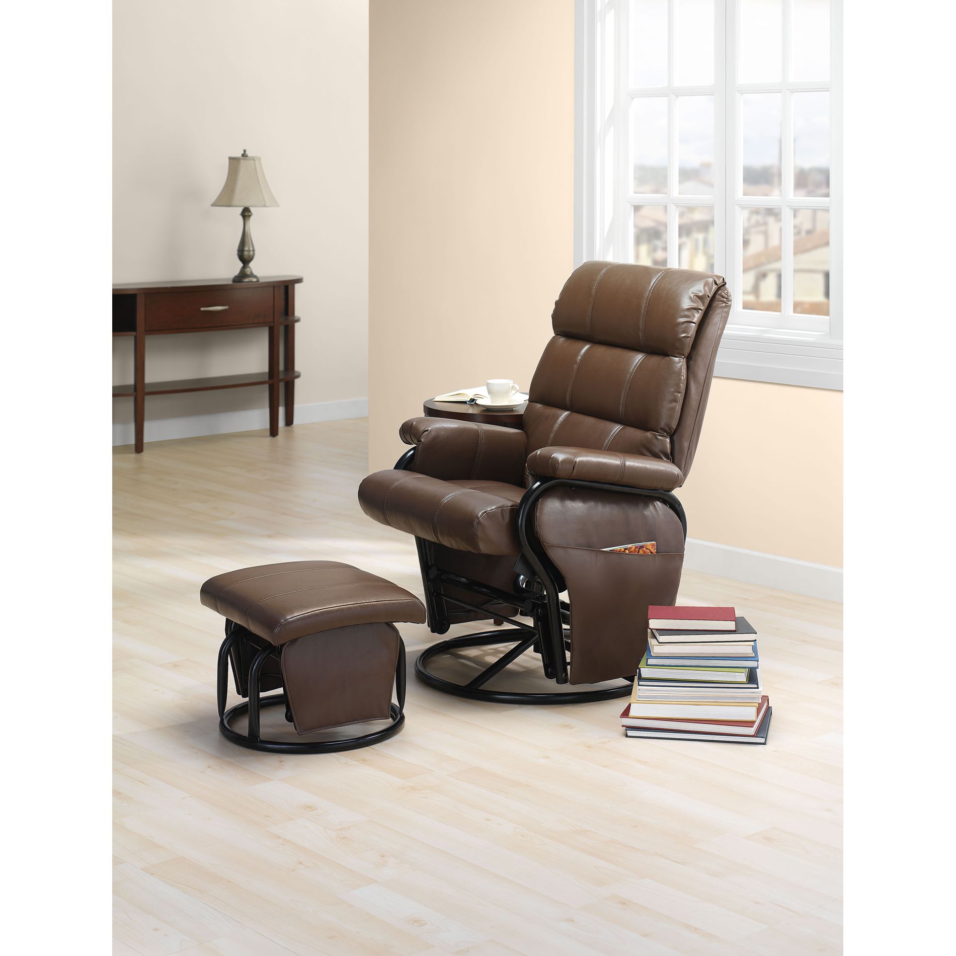 Essential Home Metal Glider With Ottoman at Kmart.com
