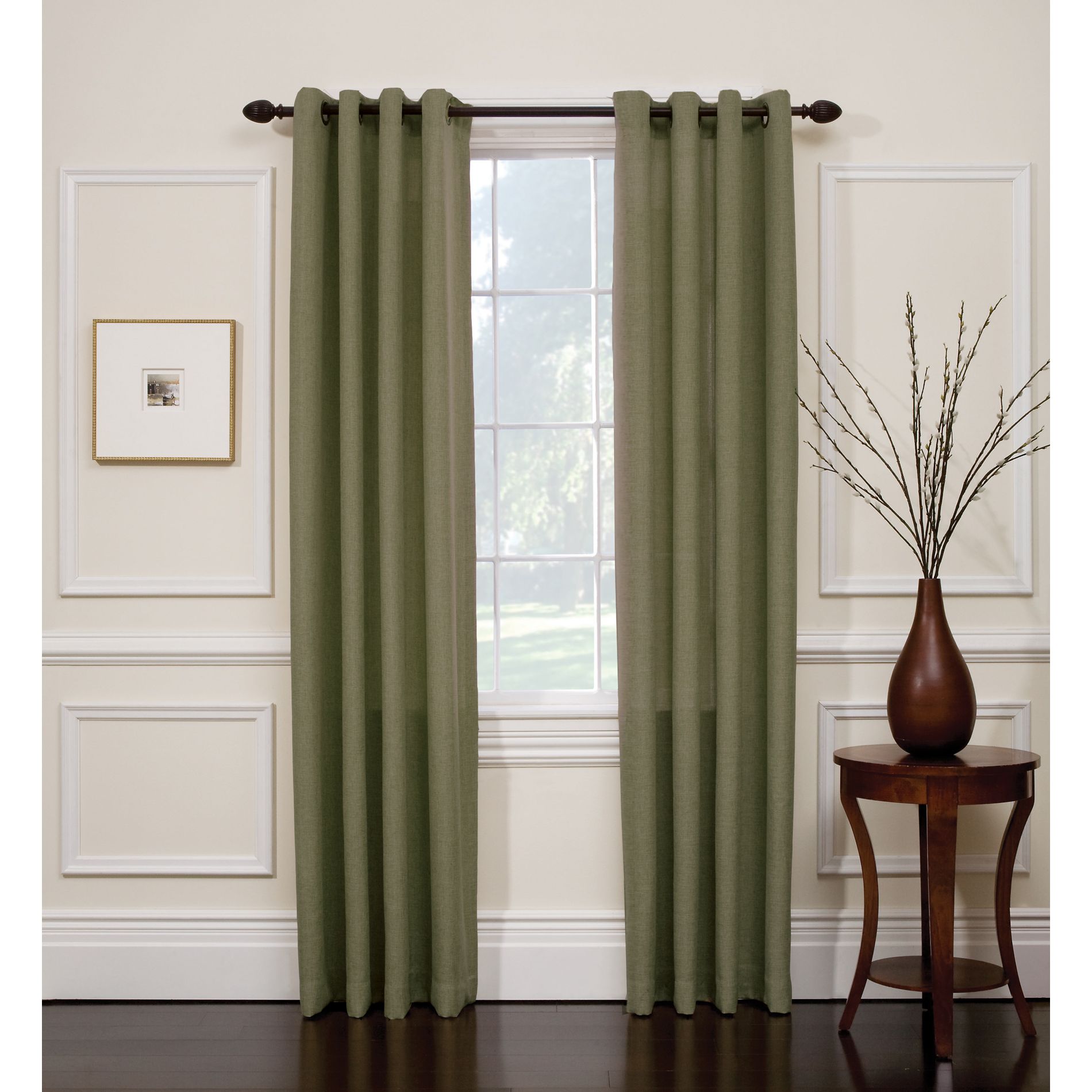 Jaclyn Smith Forest Hopsack Window Panel with Grommets at Kmart.com