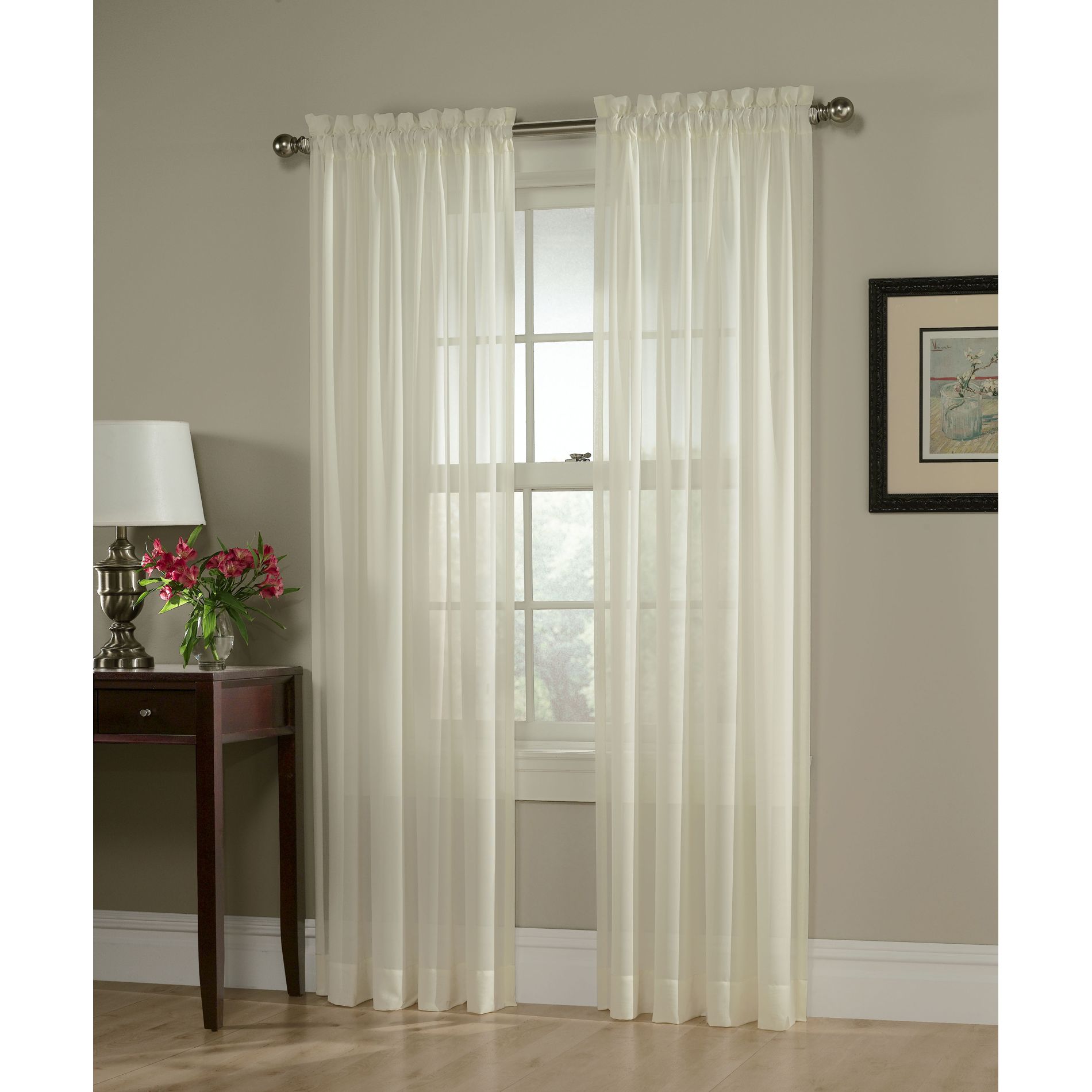 Georgette Semi Sheer Drape Window Finery At Sears And Kmart