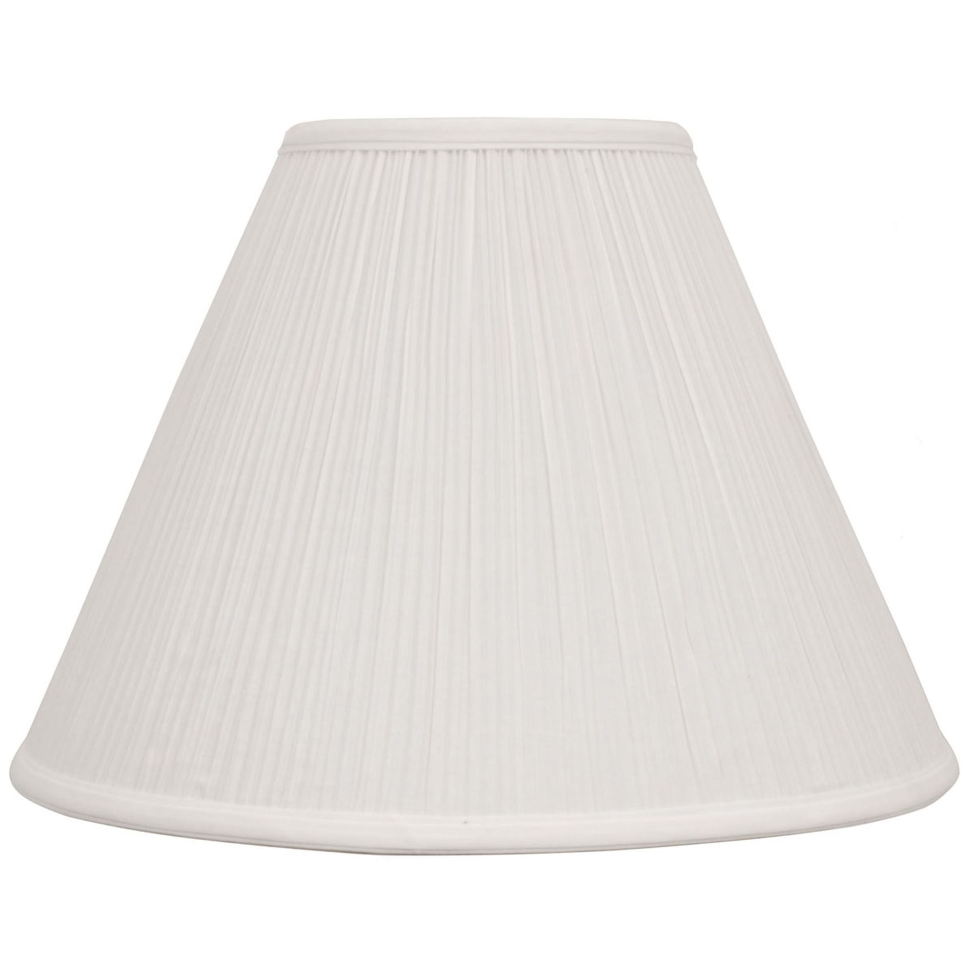 Lamp Shade Cream Pleated Cone