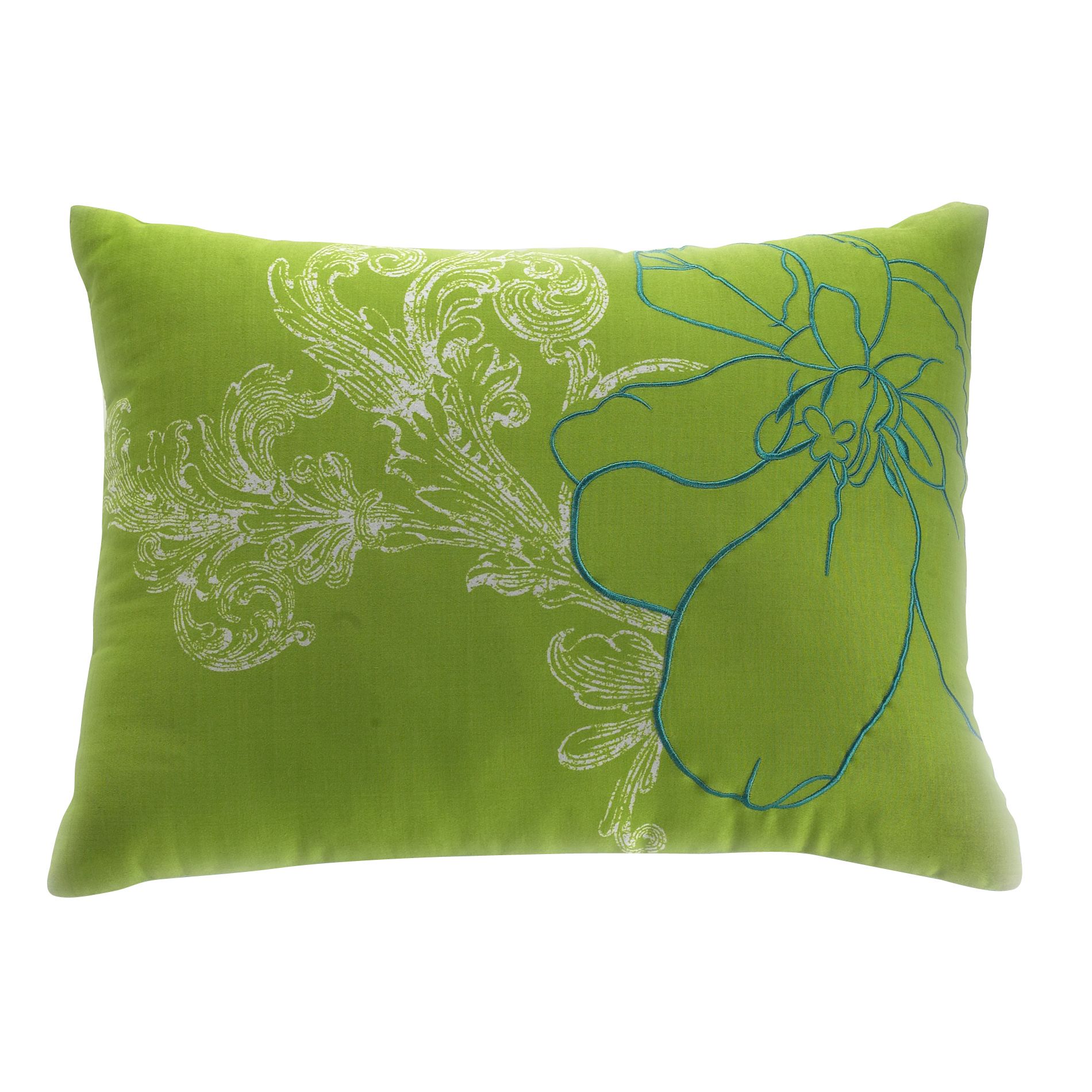 Jaclyn Smith Abstract Floral Decorative Pillow 12X16