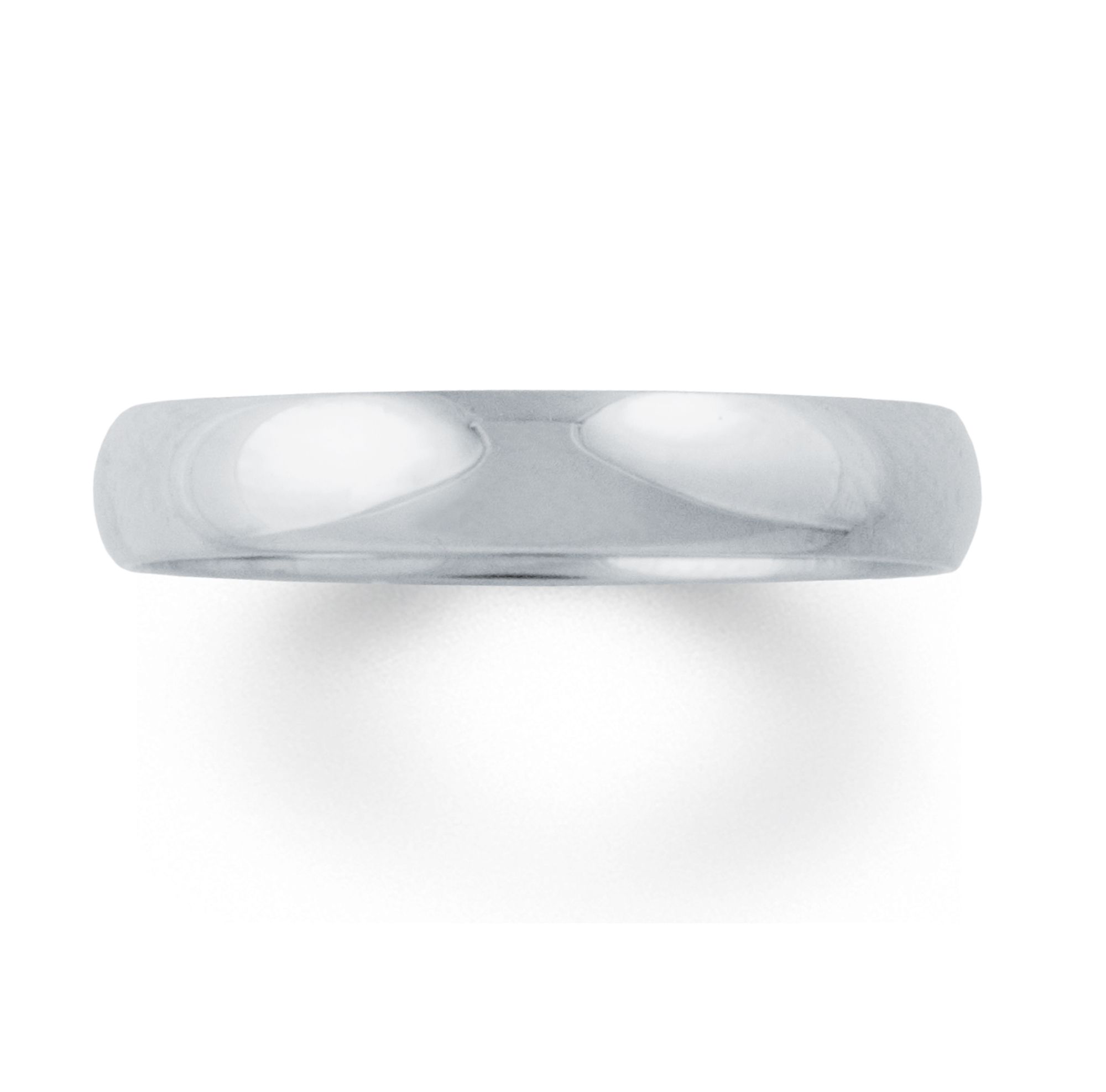 4mm Comfort Fit Wedding Band in 14K White Gold