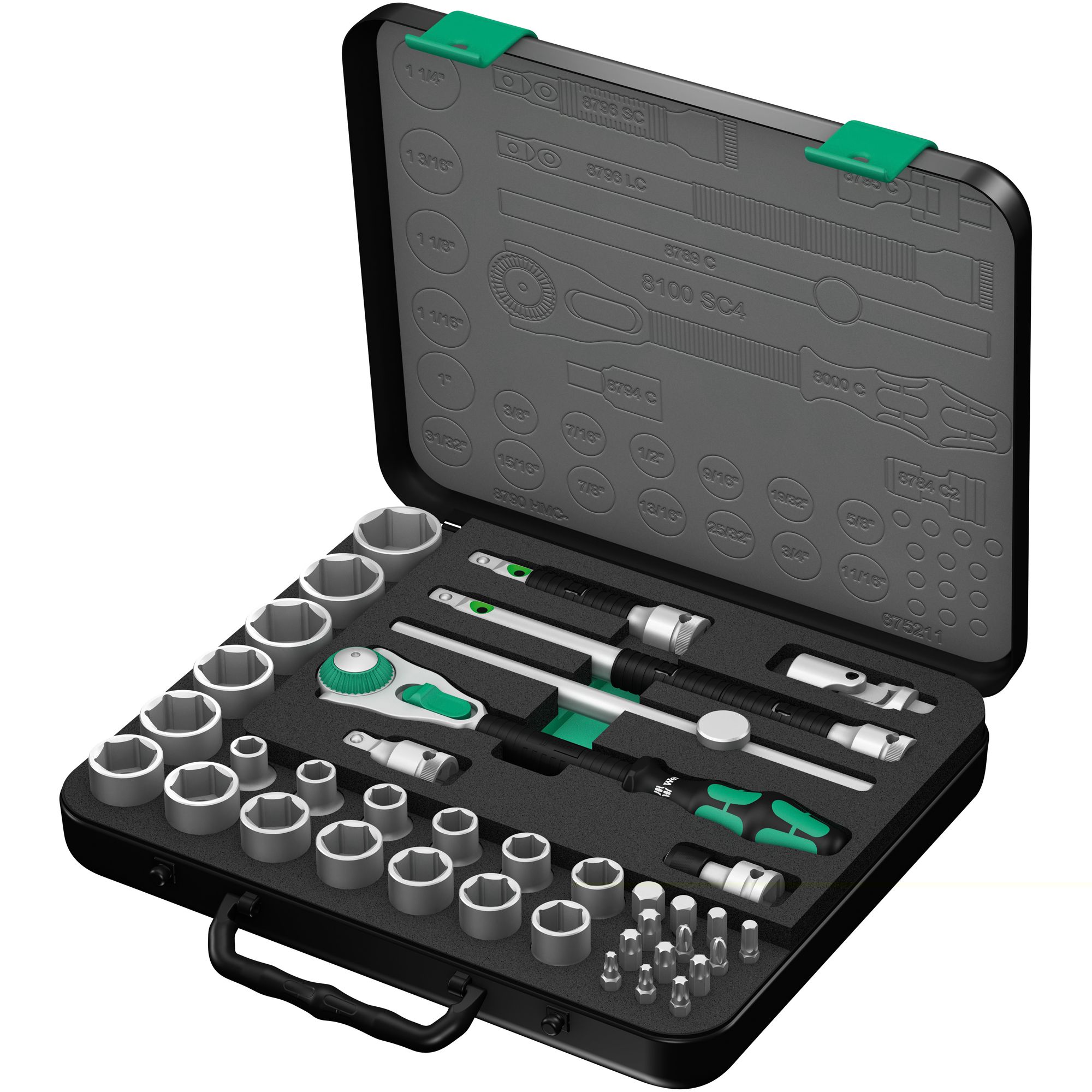 Wera Zyklop 1/2-in. Drive Ratchet & 18-piece Inch Socket Set at Sears.com