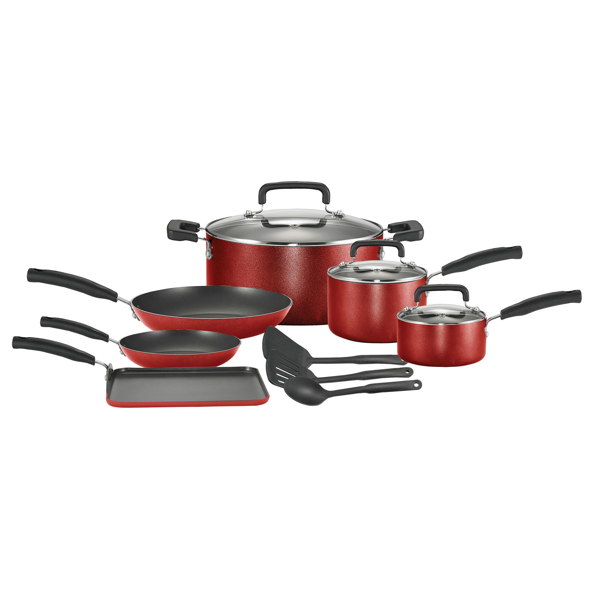 T-fal T fal C145SC64 Signature Total Non Stick 12 piece Cookware