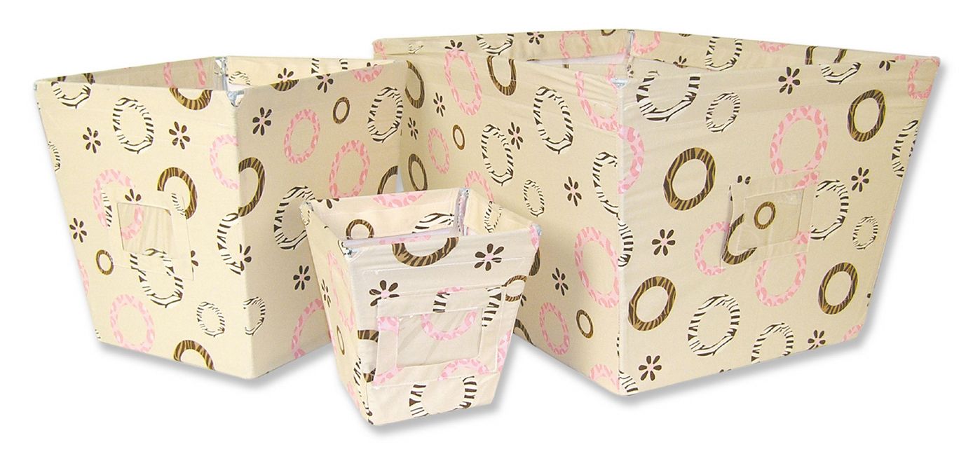 Trend-Lab Sweet Safari Pink - Bin - 3 PC at Sears.com