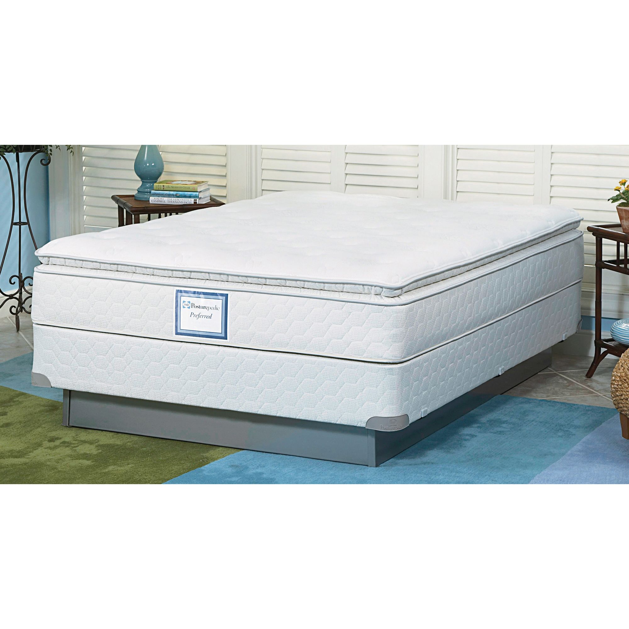 Sealy Posturepedic 50587851 Cypress Lakes Plush Euro Pillowtop