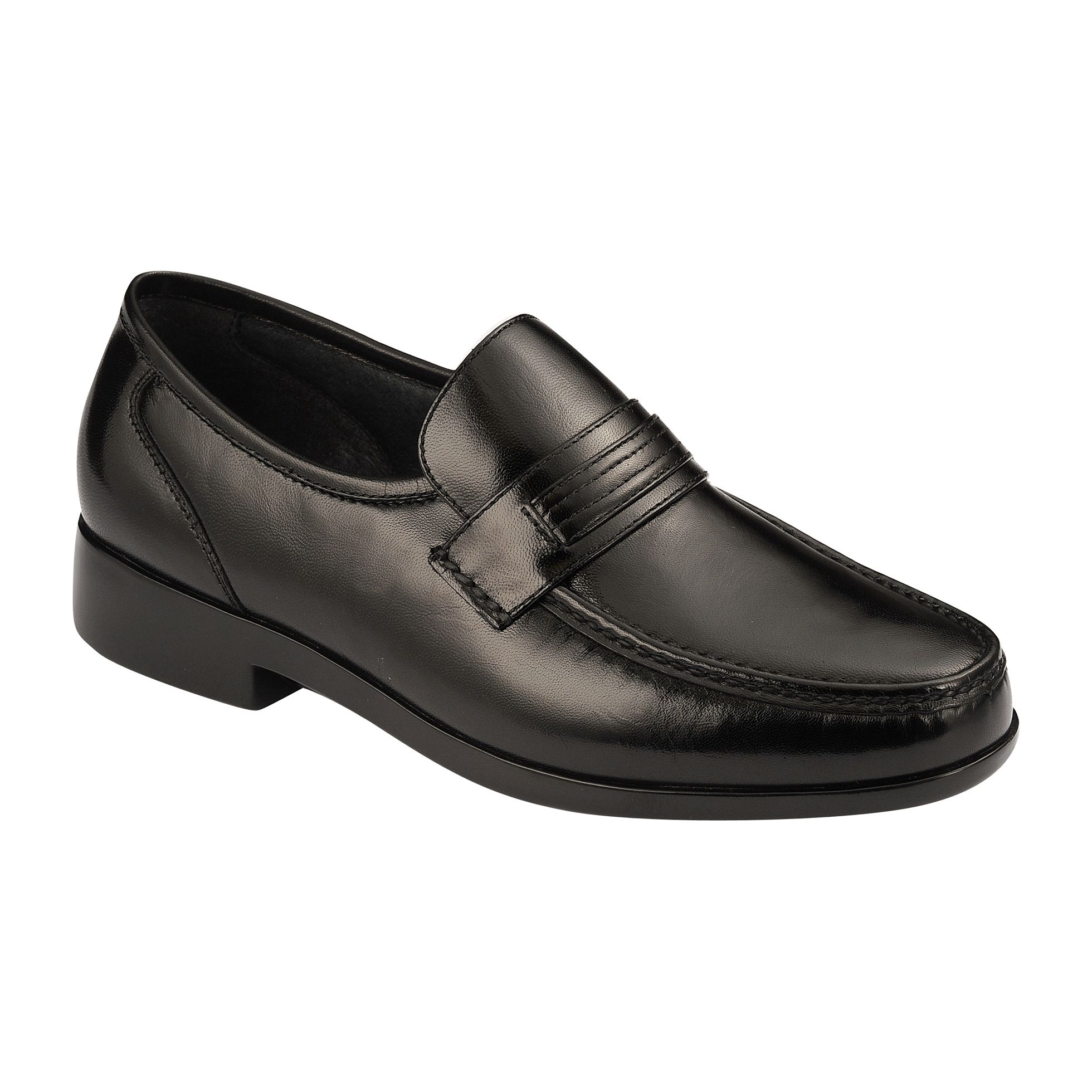 Covington Men�s Drew Leather Loafer Black Wide Width