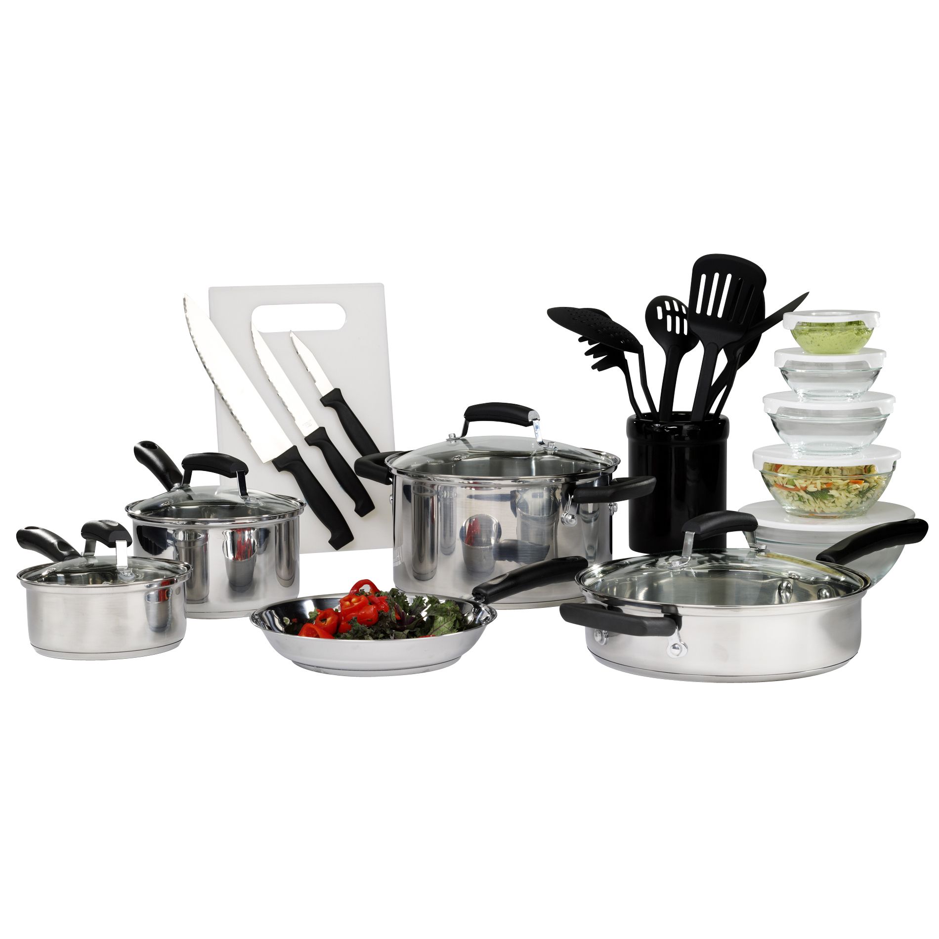 Basic Essentials 25 pc Stainless Steel Mega Set