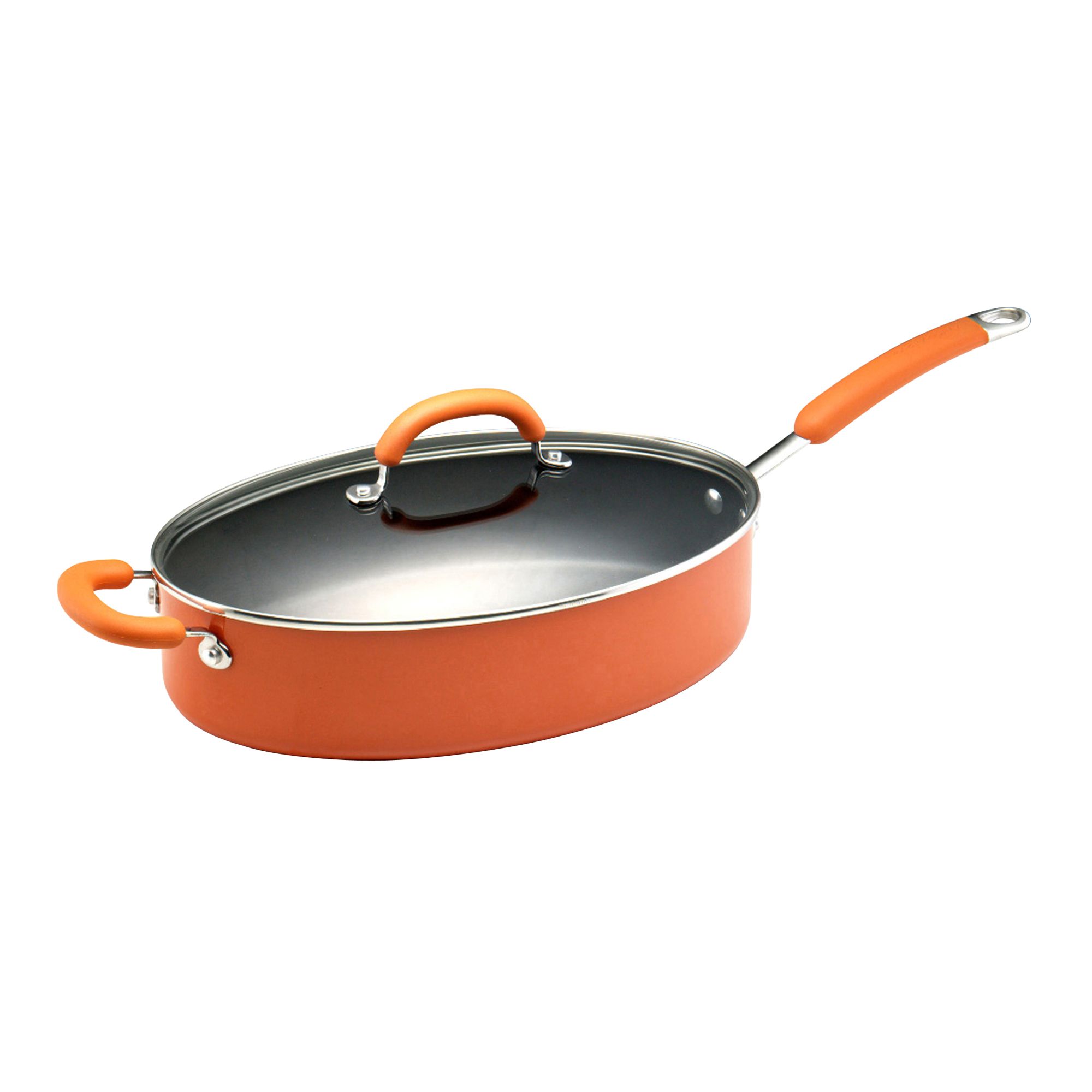 Rachael Ray 5 Quart Covered Oval Saute with Helper Handle