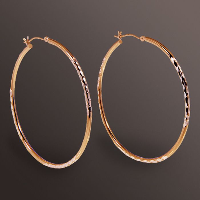 Ss&14K Large Round Dc Hoop at Kmart.com