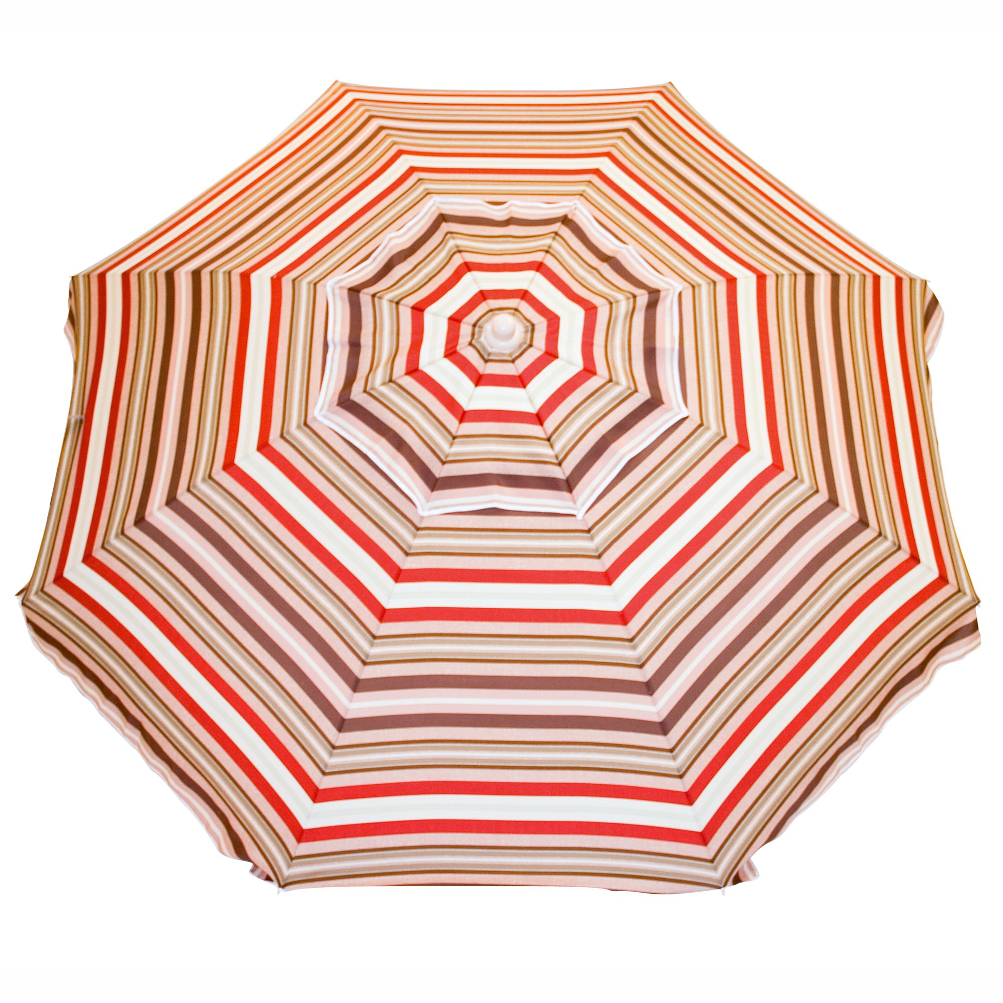 Resin 6-1/2 Ft. Patio Umbrella - Red and Brown at Kmart.com