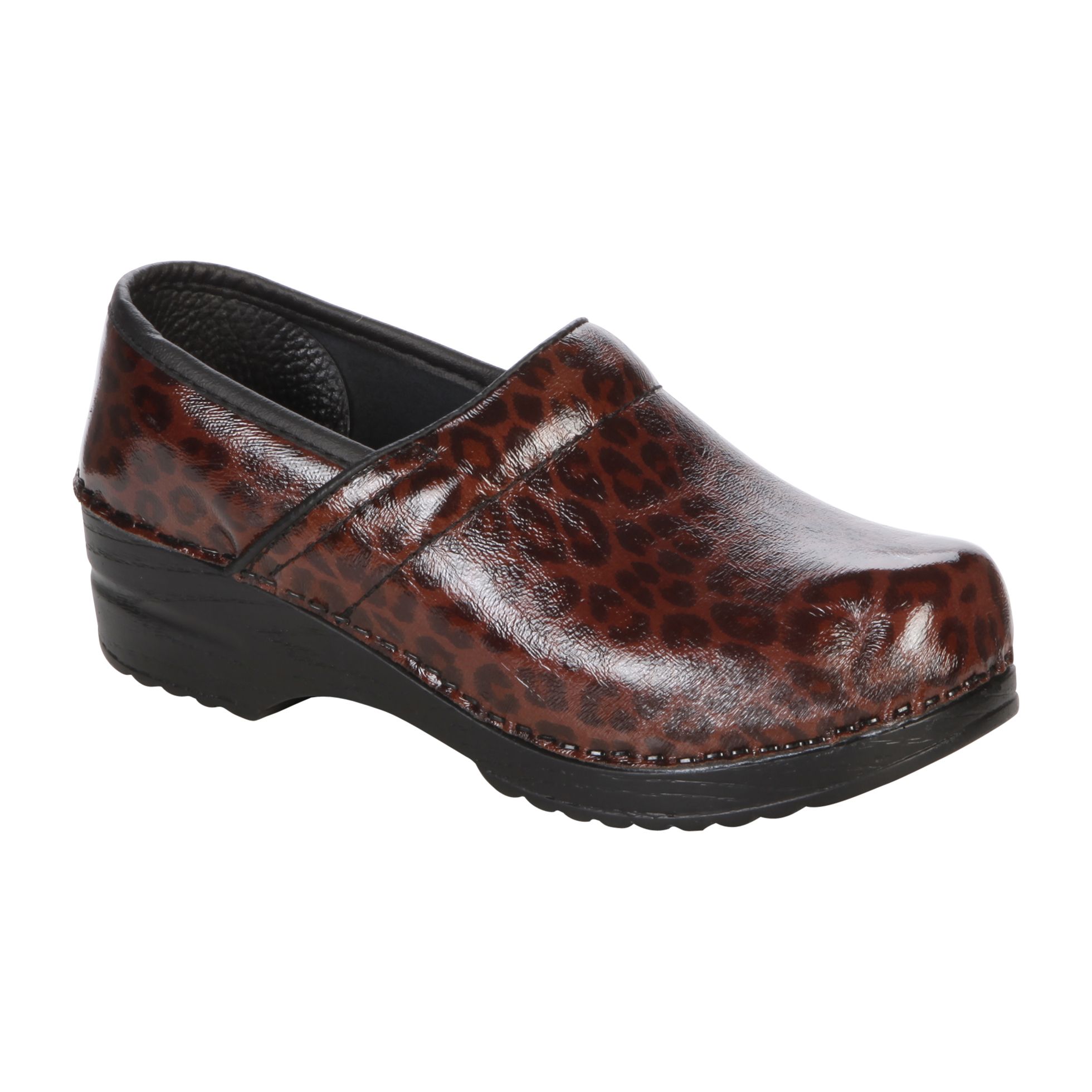 Italian Shoemakers, Inc. Womens Patent Clog 1010 F9 - Cheetah - Shoes ...