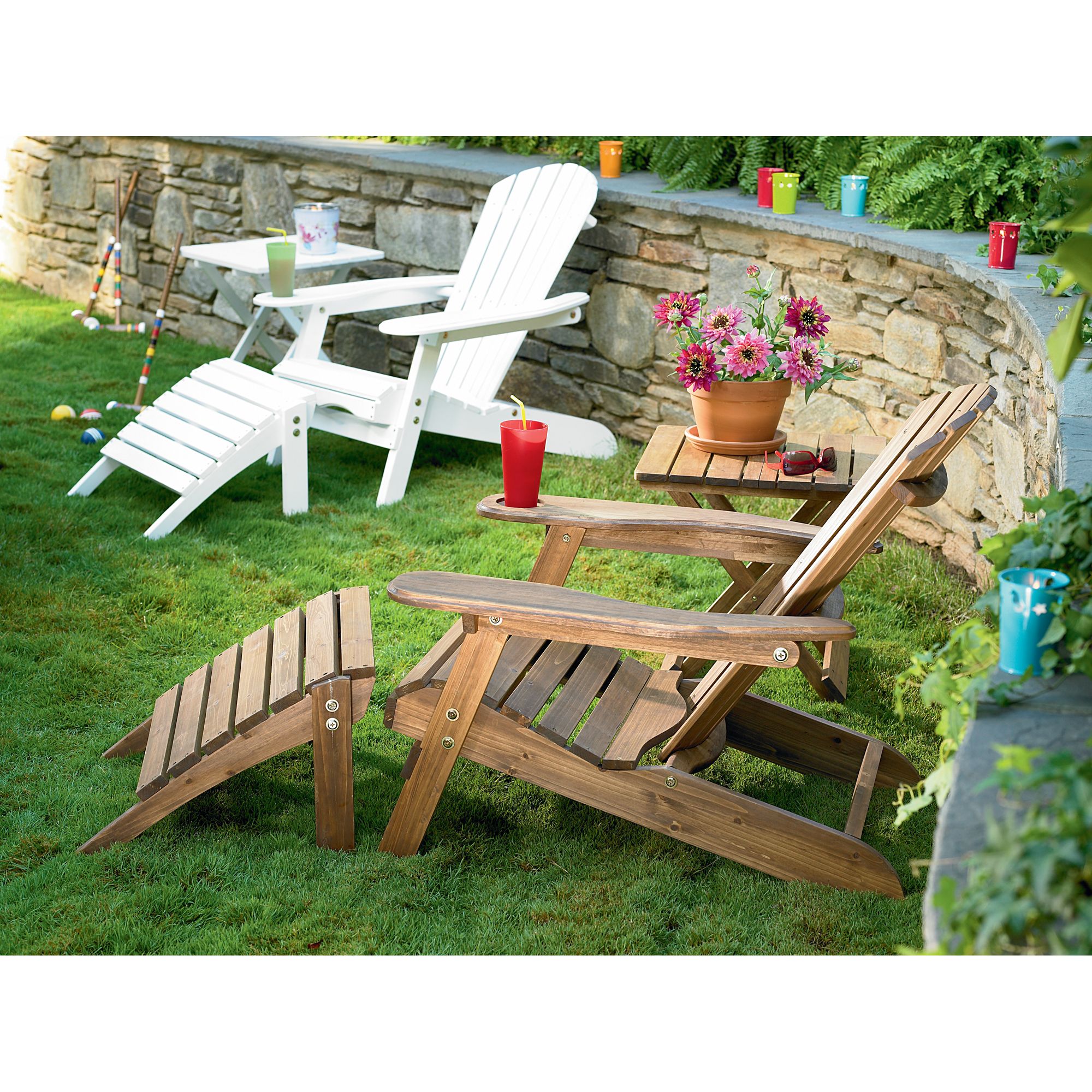 Country Living Adirondack Patio Table - Natural at mygofer.com