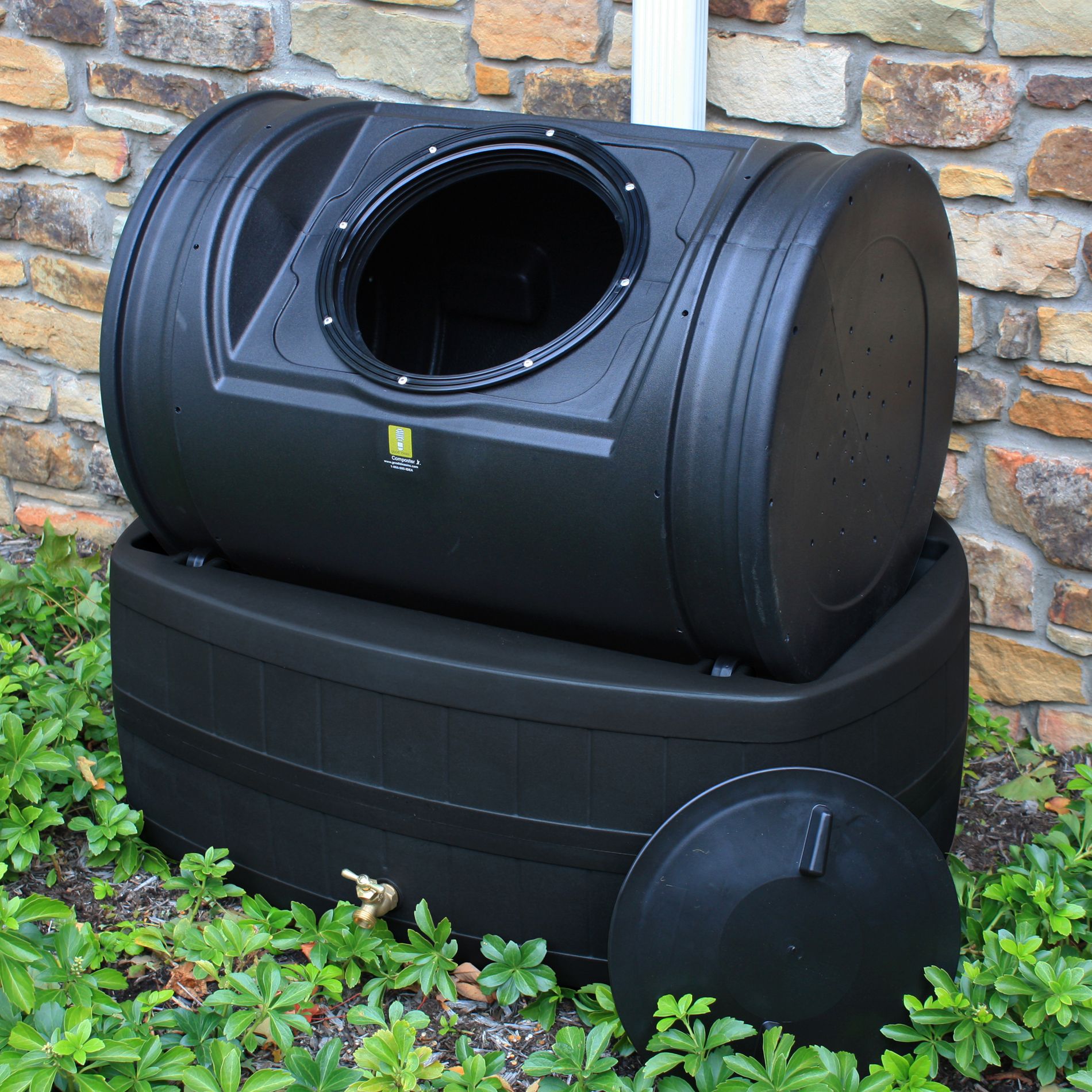 Compost Wizard 47 Gal. Rain Barrel/7 cu. ft. Composter  Combo - Black at Kmart.com
