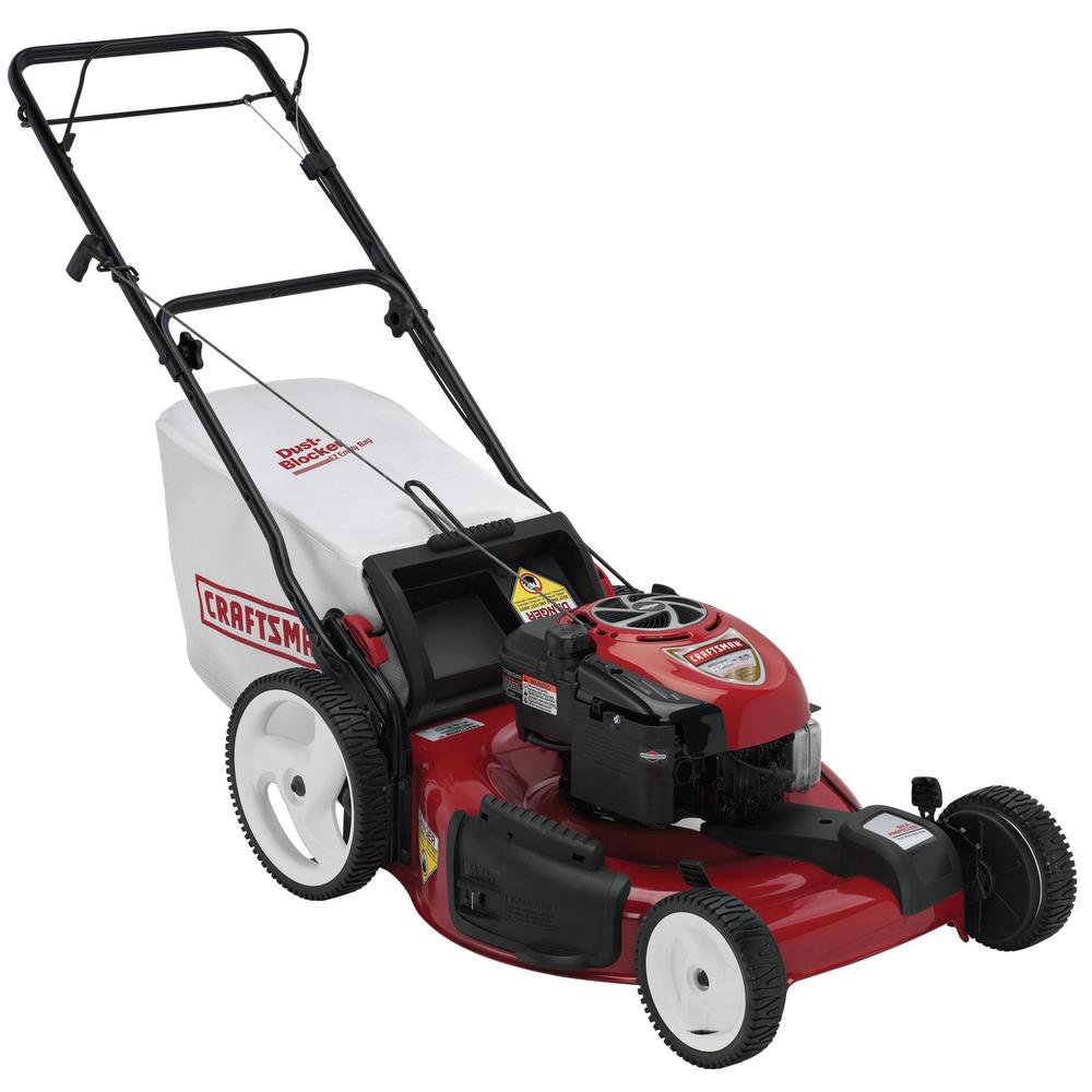 Craftsman 37062 675 Series 190cc 22 Briggs Stratton Rear Bag High Wheels Front Propelled Lawn Mower